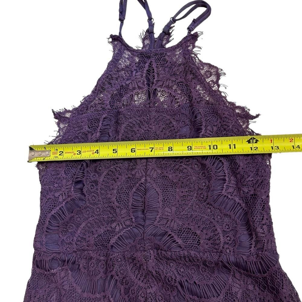Free People Free People l She’s Got It Purple Lace Mini Dress XS Size XS / US 0-2 / IT 36-38 - 5 Thumbnail