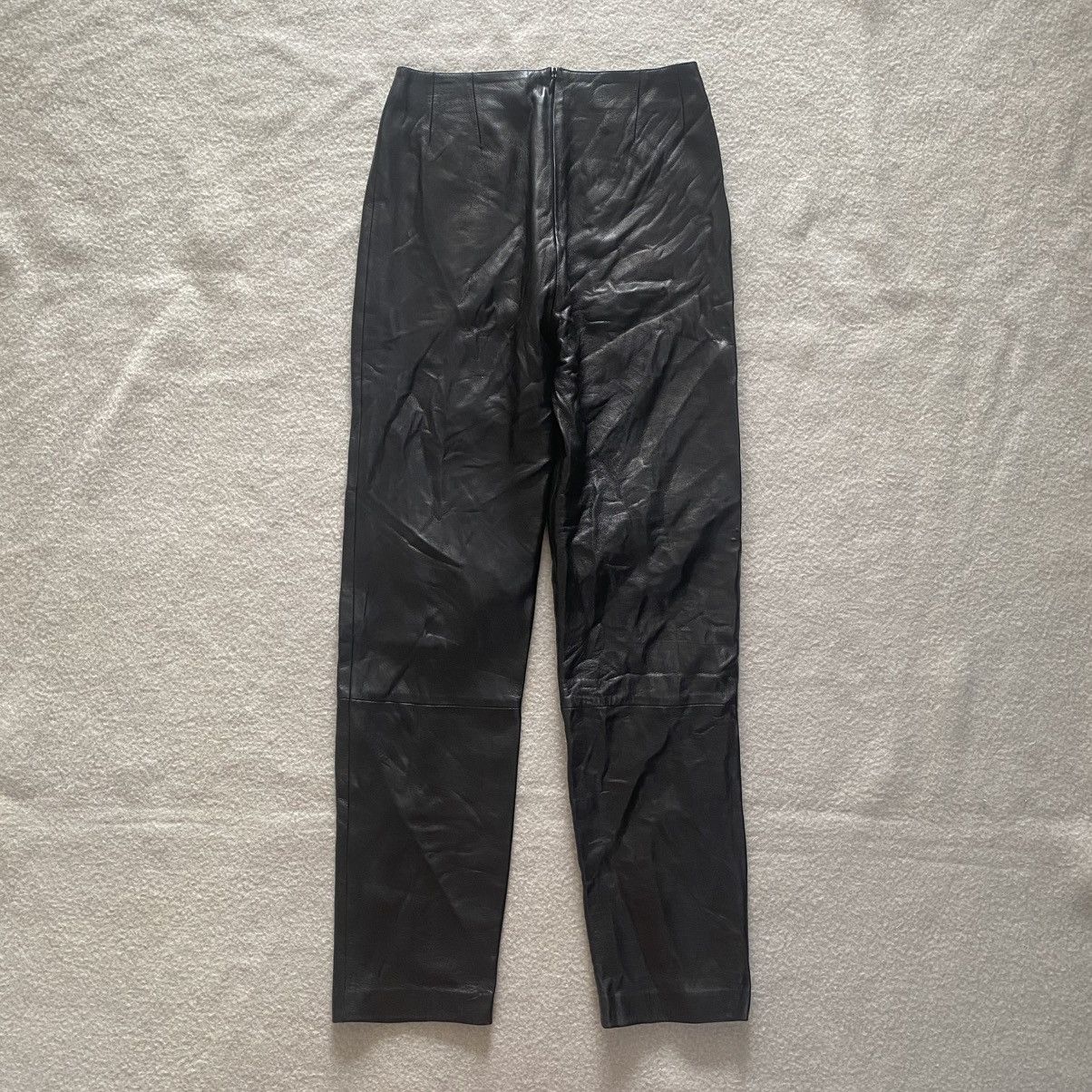 Leather × PAULE KA × Vintage Vintage Paule Ka Leather Pants Lambskin w23 Size 23" - 1 Thumbnail