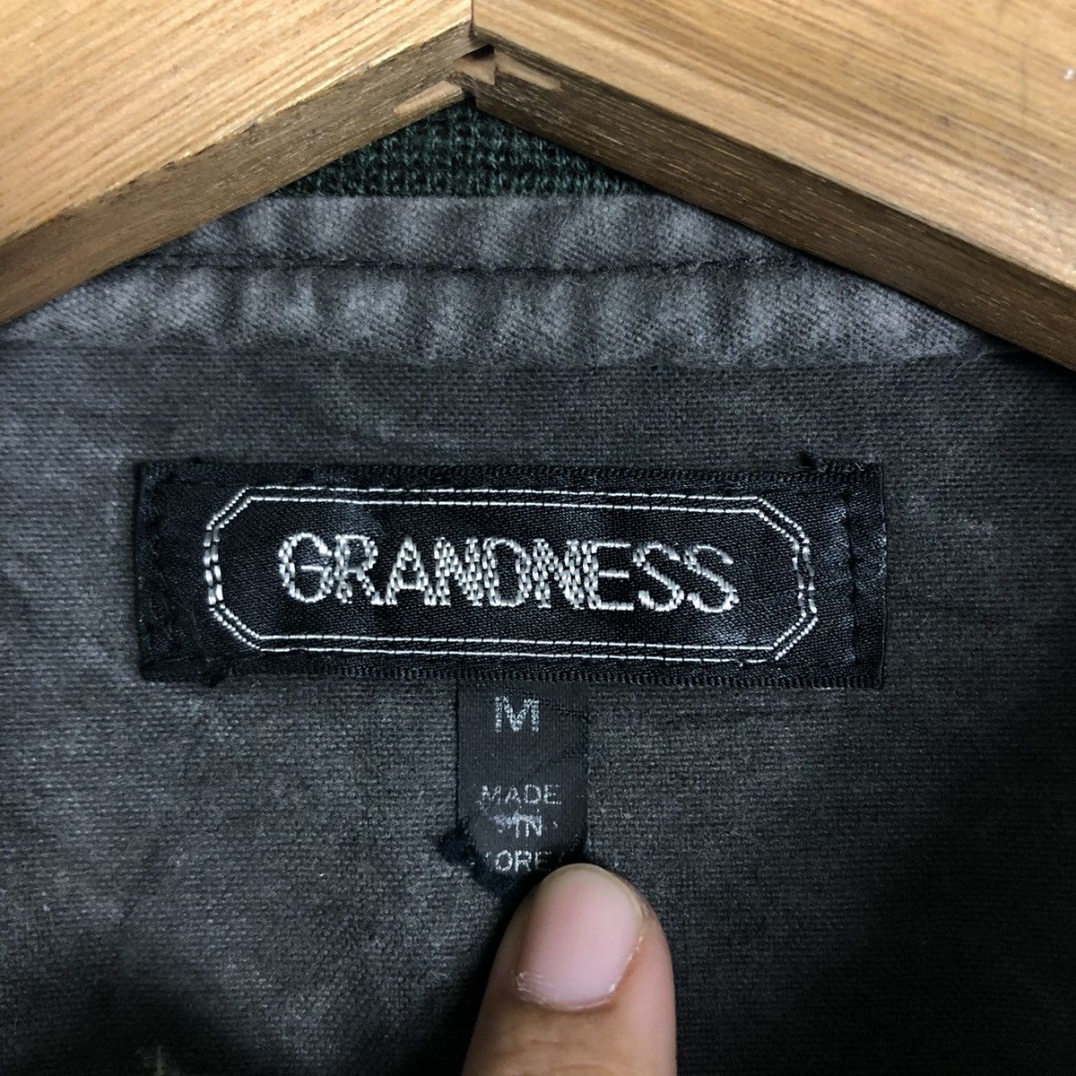 Japanese Brand × Vintage 📌Vintage Chore Bomber Jacket Grandness Big Logo Biker Wear Size US M / EU 48-50 / 2 - 19 Thumbnail