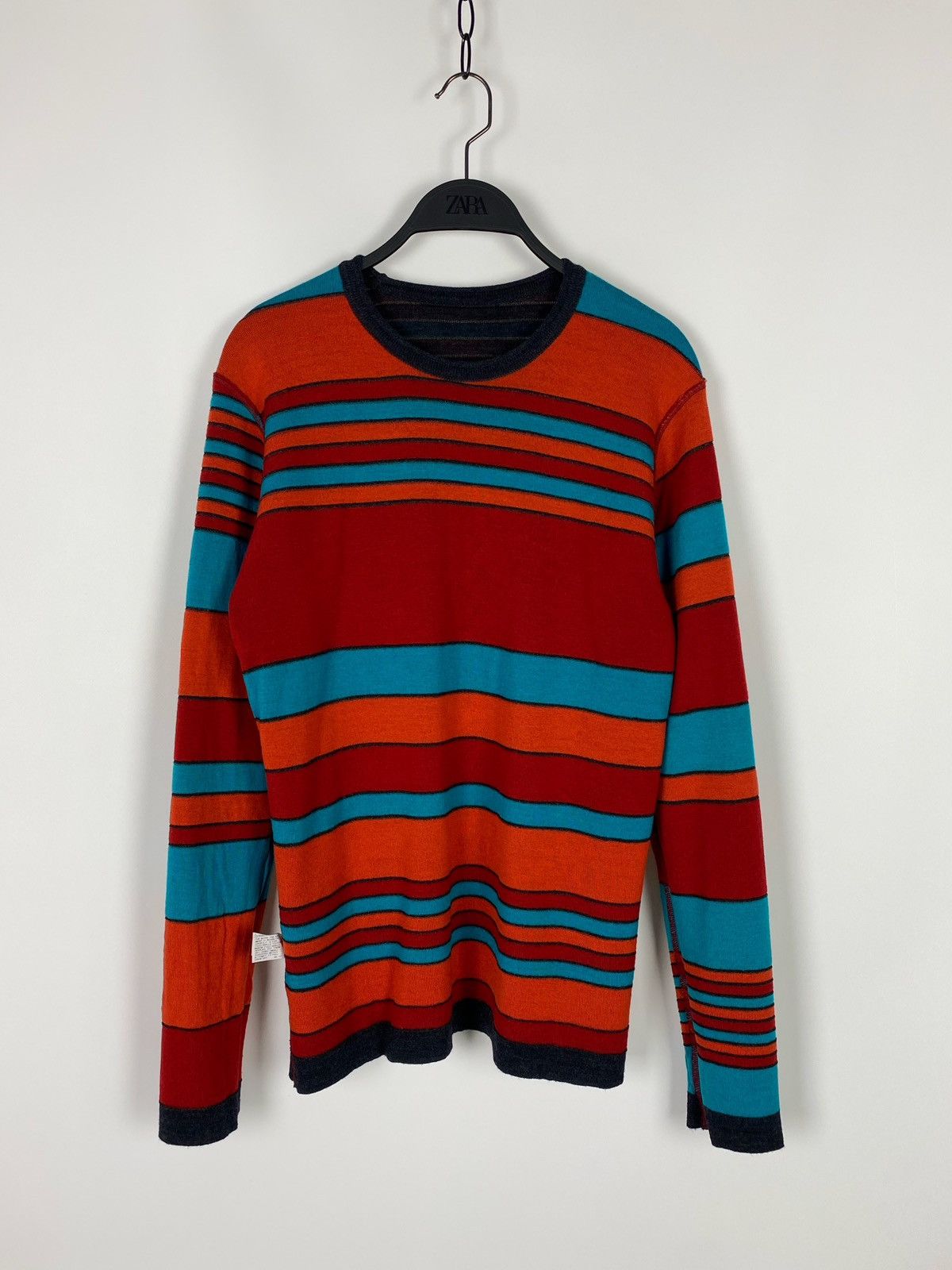 Issey Miyake Men Wool Reversible Colorblock Sweater