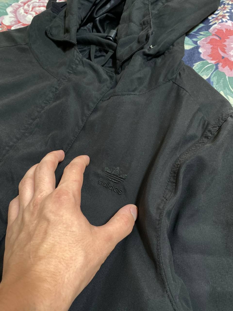 Adidas × Vintage VINTAGE ADIDAS BLACK WINDBREAKER Size US L / EU 52-54 / 3 - 12 Thumbnail