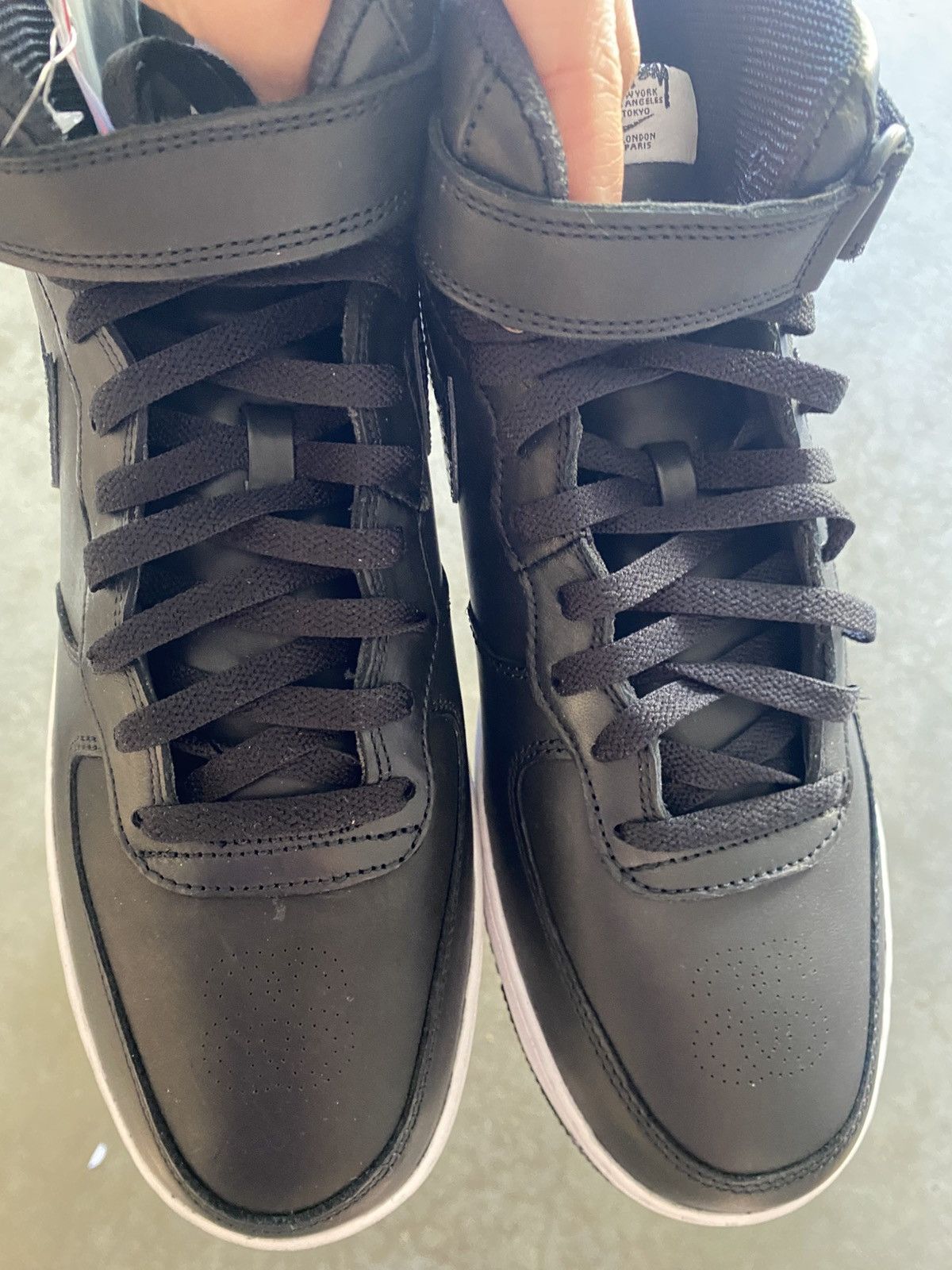 Nike × Stussy Stussy Nike Air Force 1 Mid Black Size US 12 / EU 45 - 6 Thumbnail