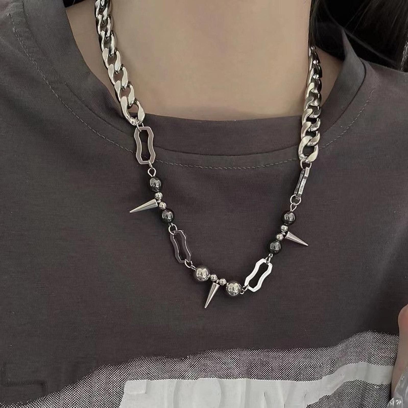 Jewelry Spiked Chain Necklace Size ONE SIZE - 1 Thumbnail