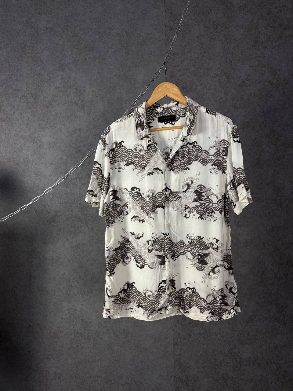 Allsaints Allsaints art crazy designer hawaiian shirt Size US M / EU 48-50 / 2 - 1 Thumbnail