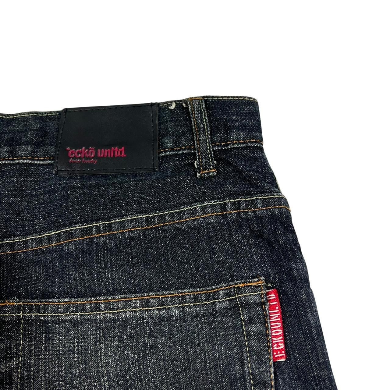 Ecko Unltd. Vintage Ecko Unltd Baggy Embroidered Jeans - Waist: 33” Size US 33 - 5 Thumbnail