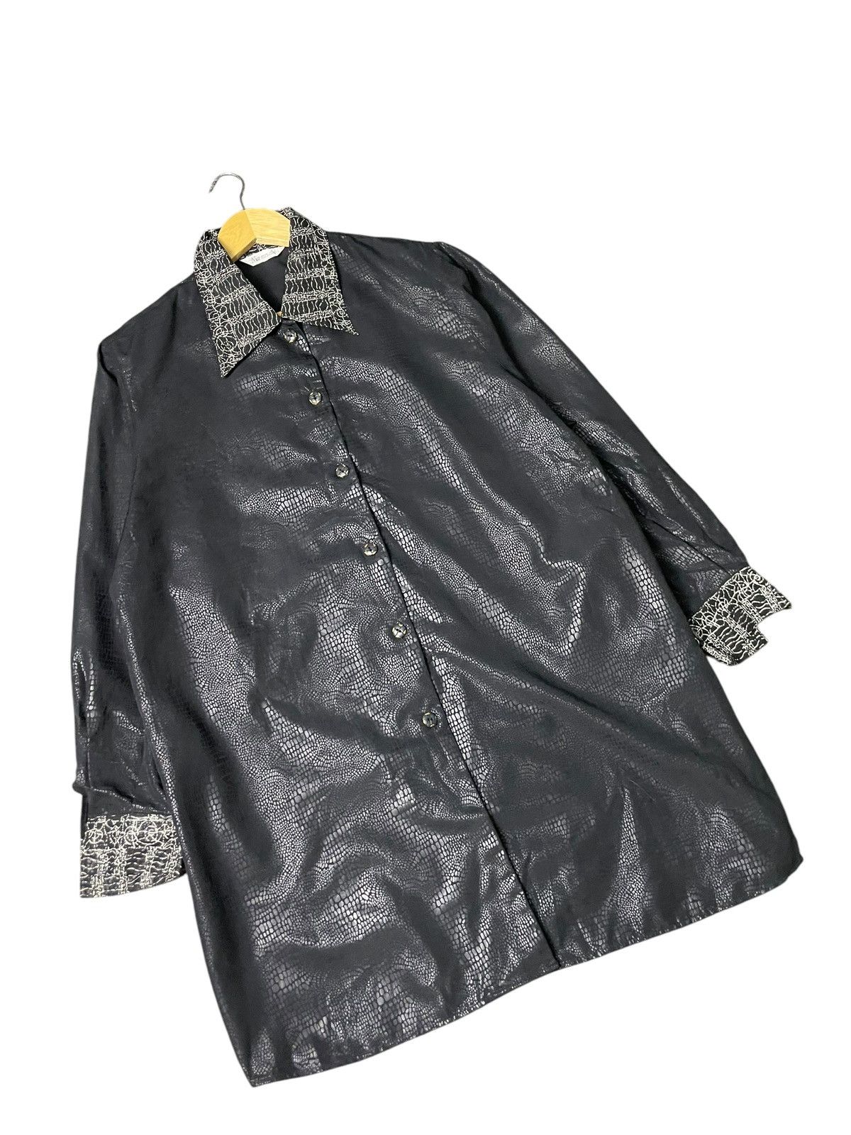 Japanese Brand × Vintage Nice Mrs Club Crocodile Print Button Up Shirt (70) Size US S / EU 44-46 / 1 - 4 Thumbnail