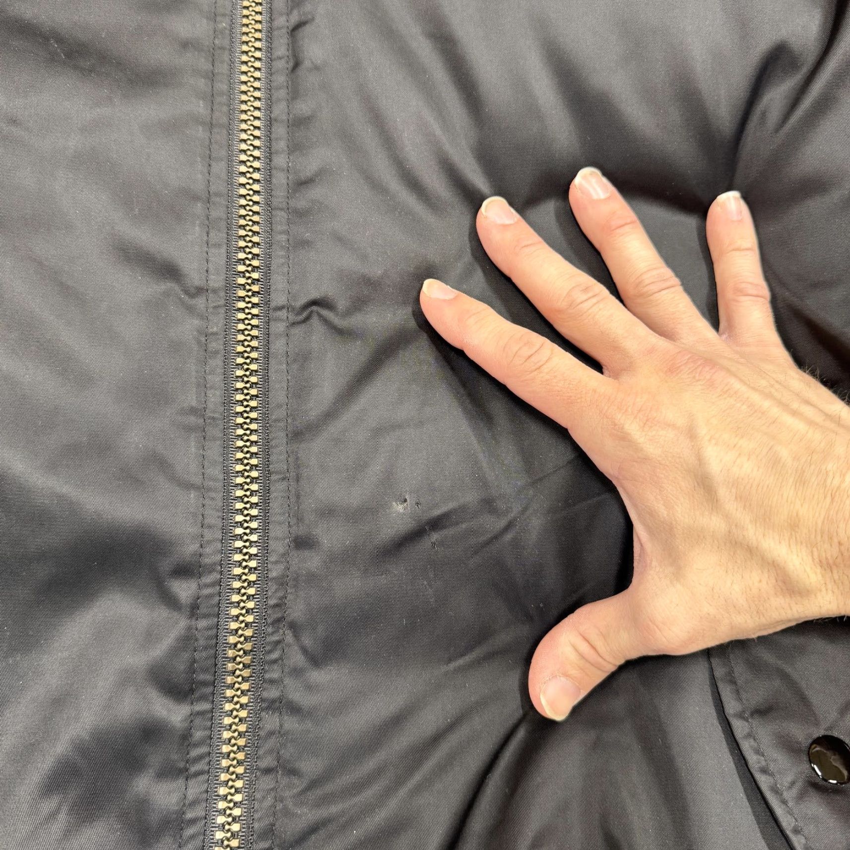 Jordan Craig Jordan Jacket Mens 2XL Black Bomber Nylon Zip Pockets Lining Polyester MA-1 Flight Brand: Jordan Craig Size US XXL / EU 58 / 5 - 2 Thumbnail