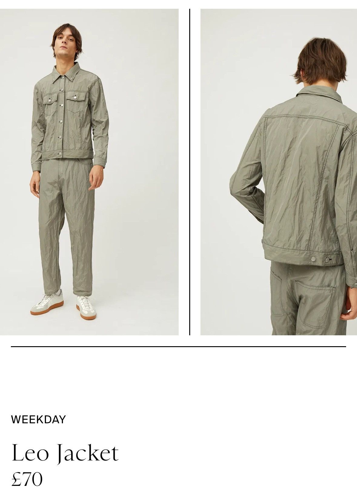 Weekday Weekday Leo Metal Nylon Jacket Size US M / EU 48-50 / 2 - 6 Thumbnail