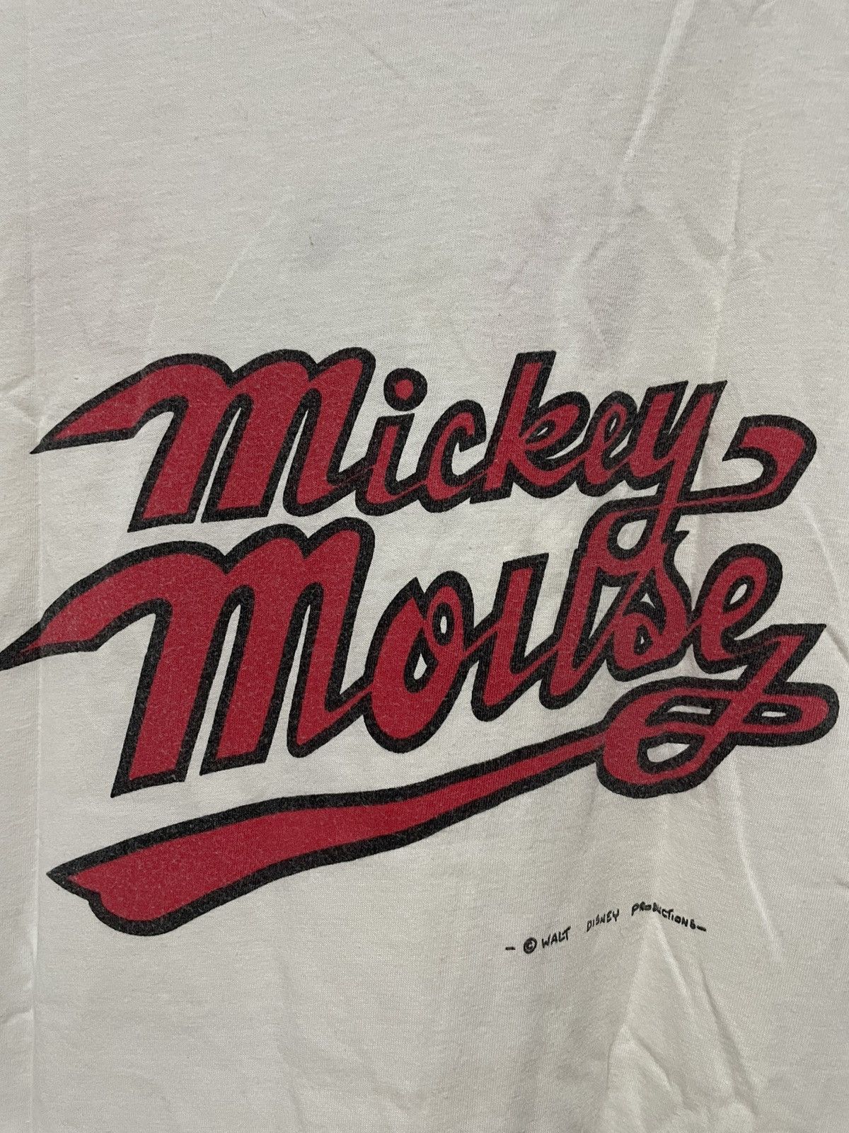 Disney × Mickey Mouse × Vintage 80s Vintage Disney Designs Mickey Mouse GYM Cartoon T-Shirt Size US M / EU 48-50 / 2 - 12 Thumbnail