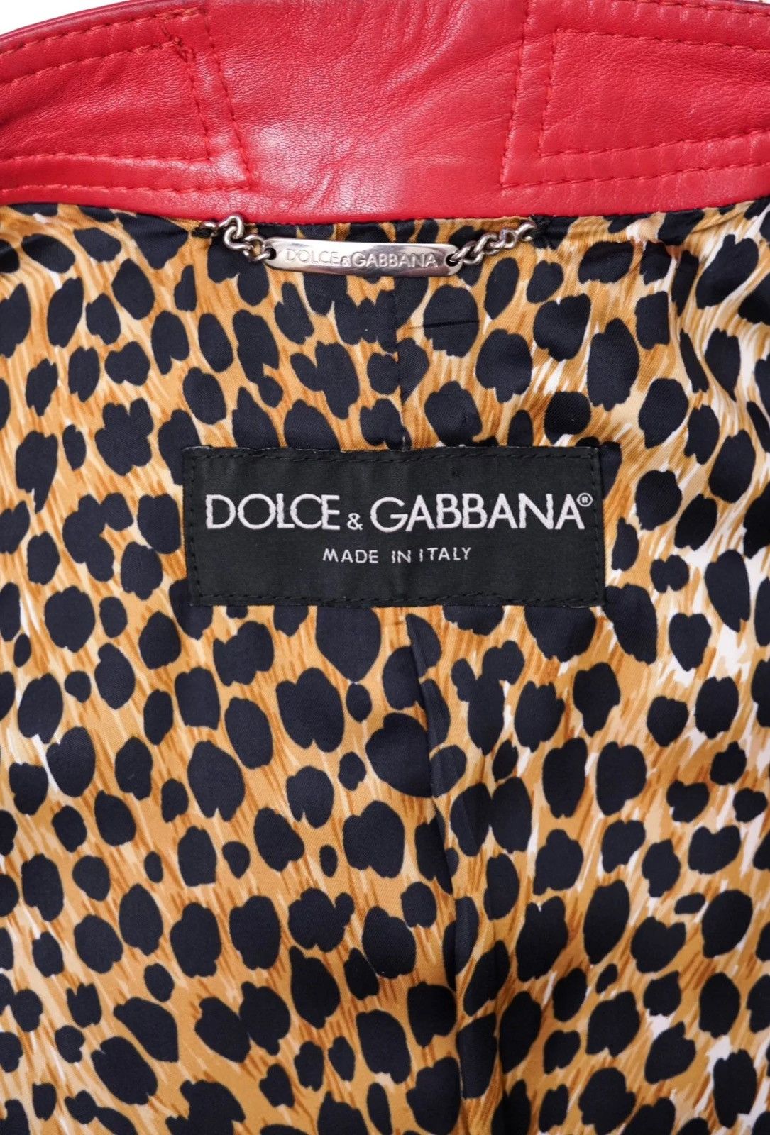 Dolce & Gabbana Dolce & Gabbana S/S 2001 Runway Leather Biker Jacket Size M / US 6-8 / IT 42-44 - 6 Thumbnail