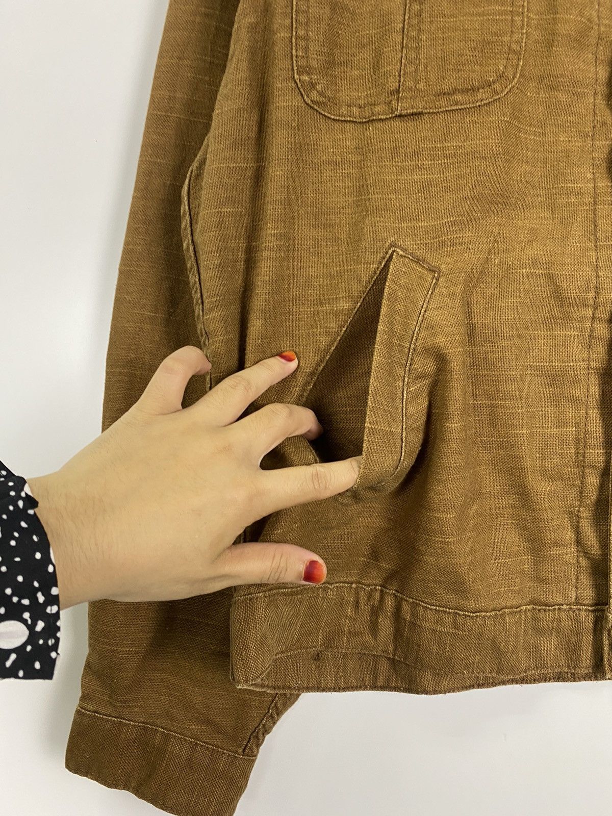 Japanese Brand × Vintage Vintage Linen Jacket Size US XL / EU 56 / 4 - 8 Thumbnail