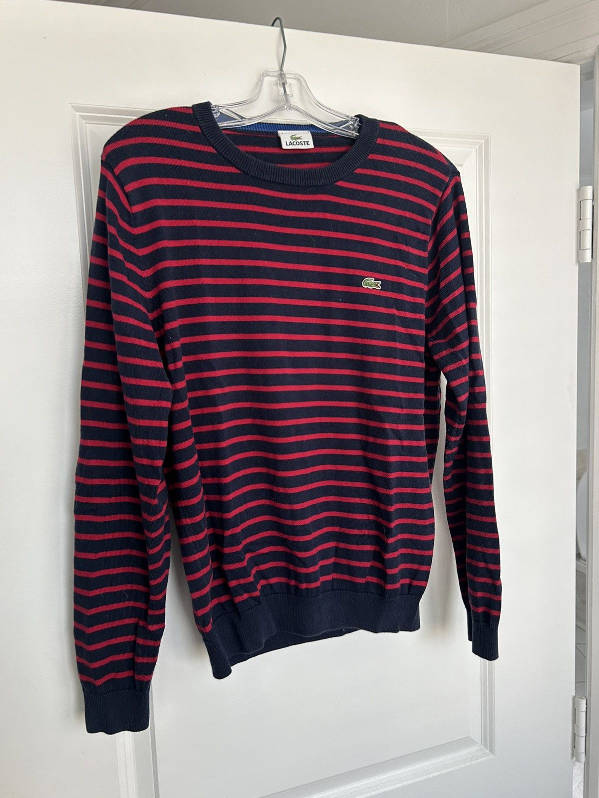 Lacoste Lacoste black and red striped sweatshirt Size US M / EU 48-50 / 2 - 1 Thumbnail
