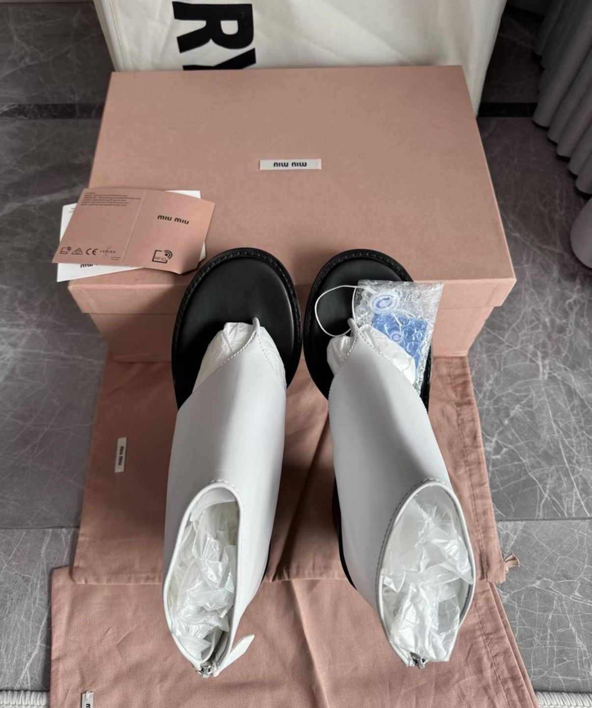 Miu Miu Miu Miu Block Heel Thong High Heel Wedge Slides K6 Size US 8 / IT 38 - 8 Thumbnail