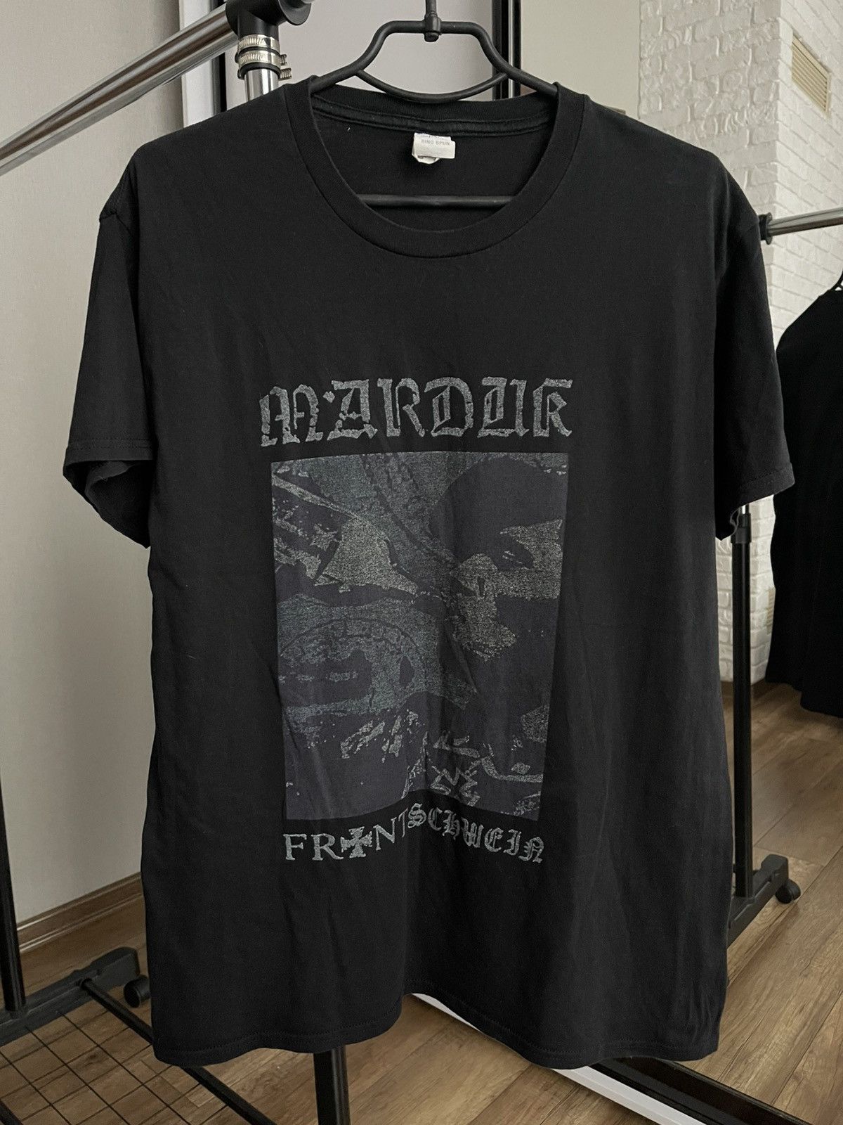Band Tees Marduk Frontschwein Vintage Rock Band T-Shirt Tee Size US XL / EU 56 / 4 - 3 Thumbnail
