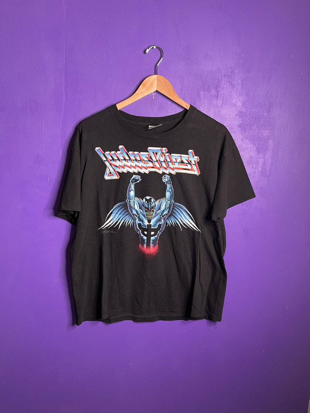 Band Tees × Vintage Vintage 1990 Judas Priest painkiller man tour t-shirt Size US L / EU 52-54 / 3 - 1 Thumbnail