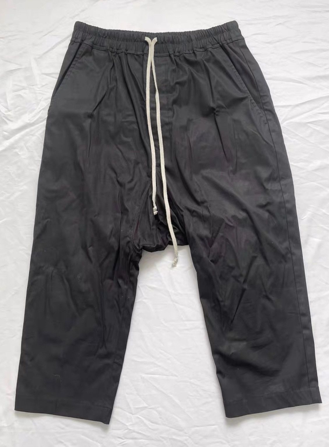 image of Rick Owens 21Fw Mainline Cropped Pants Te Ro Classic Men's C in Black (Size 42)