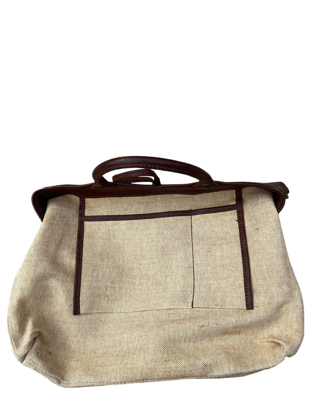 Leather Genten Japan Hybrid Canvas Leather Bag Size ONE SIZE - 14 Thumbnail