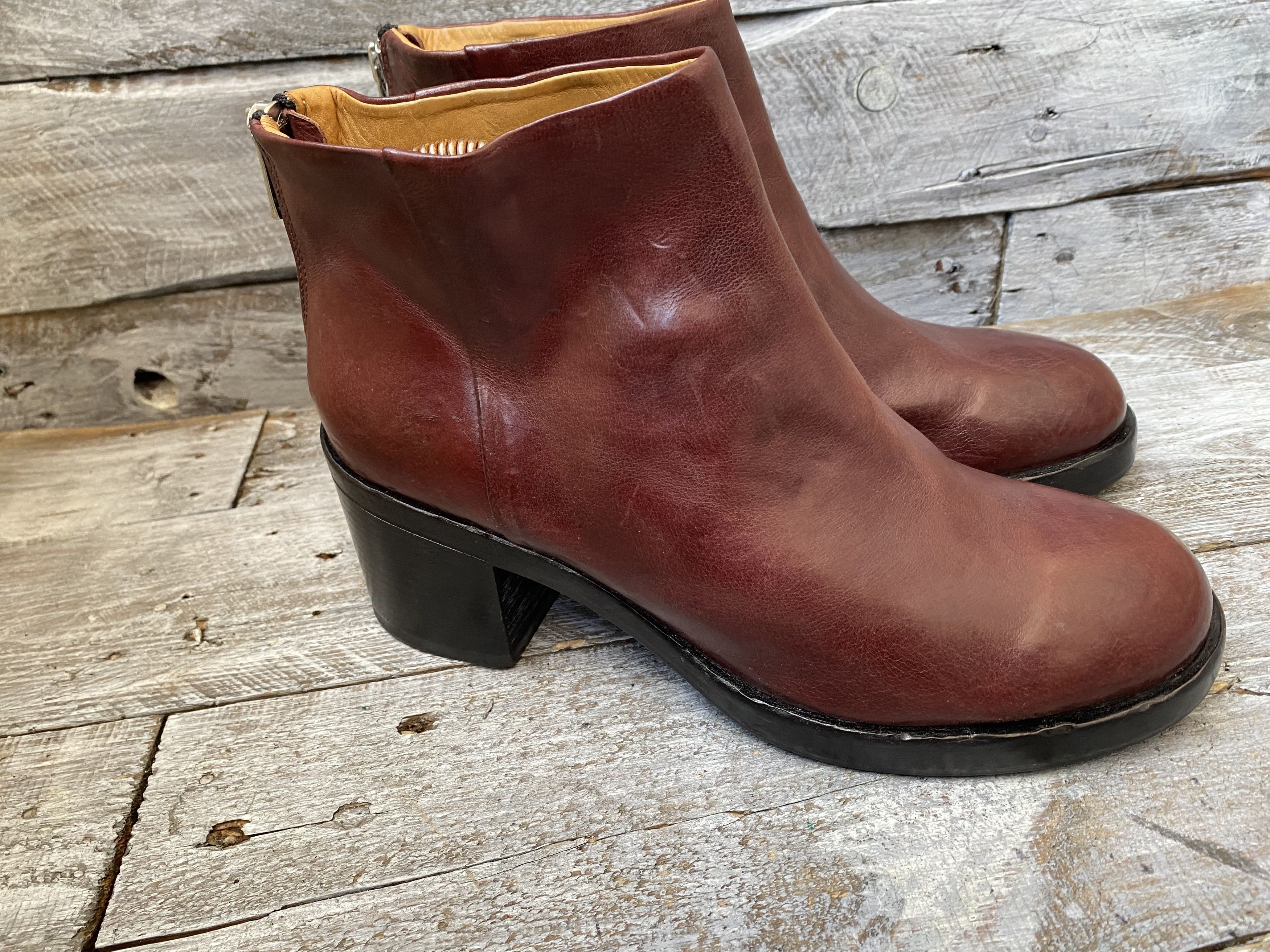 Guidi × Officine Creative Officine CreativeX guidi burgundy leather boots sz 39 Size US 8.5 / IT 38.5 - 8 Thumbnail