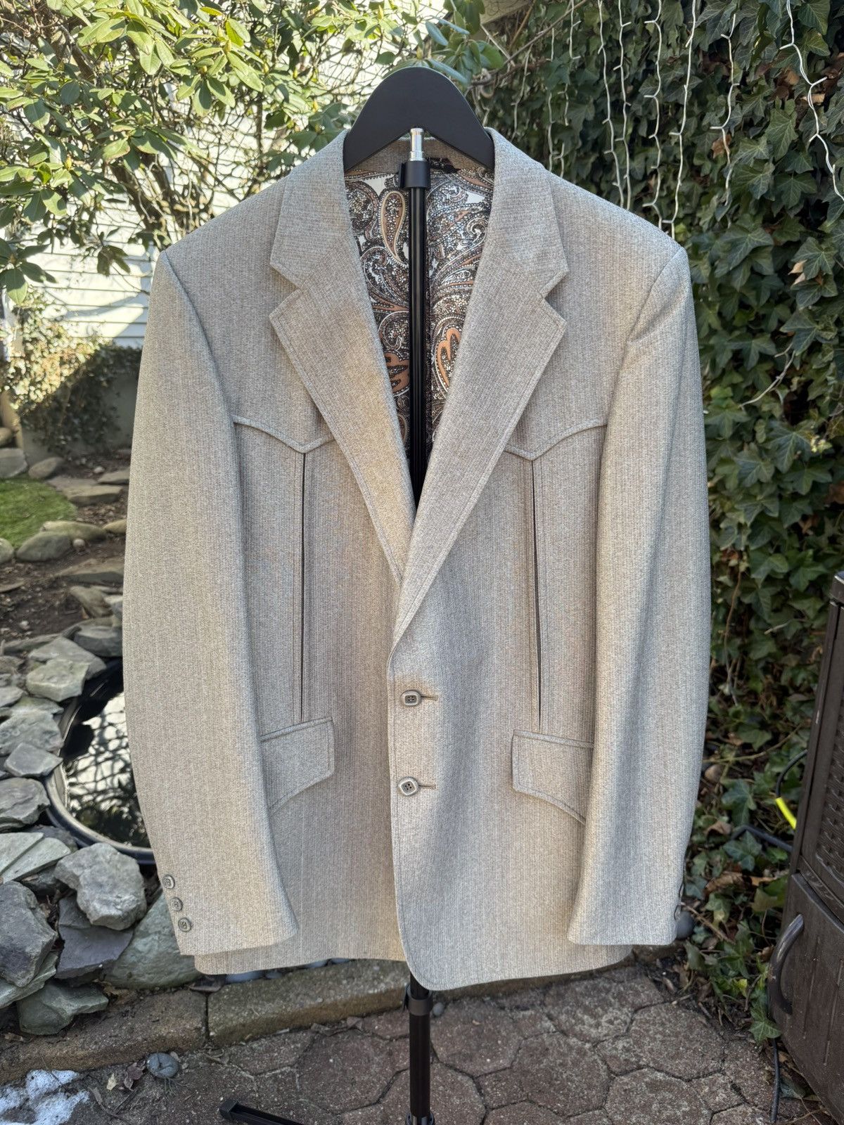 Pendleton Vintage Pendleton Silk Unique Rare Western Sport 3 Piece 80s Size 44R - 1 Thumbnail