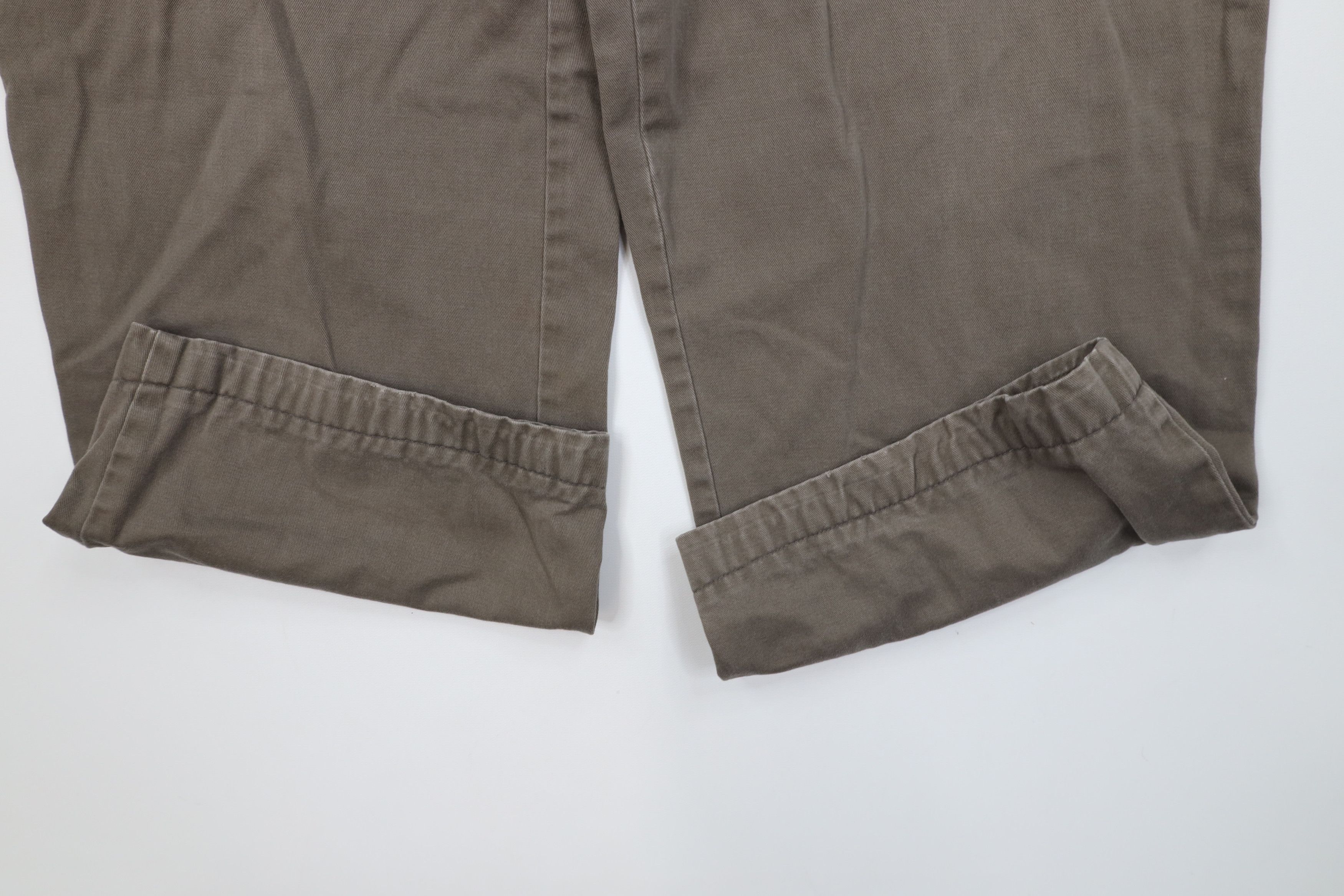 Vintage Vintage 90s Streetwear Wide Leg Chino Pants Light Brown Size US 36 / EU 52 - 5 Thumbnail