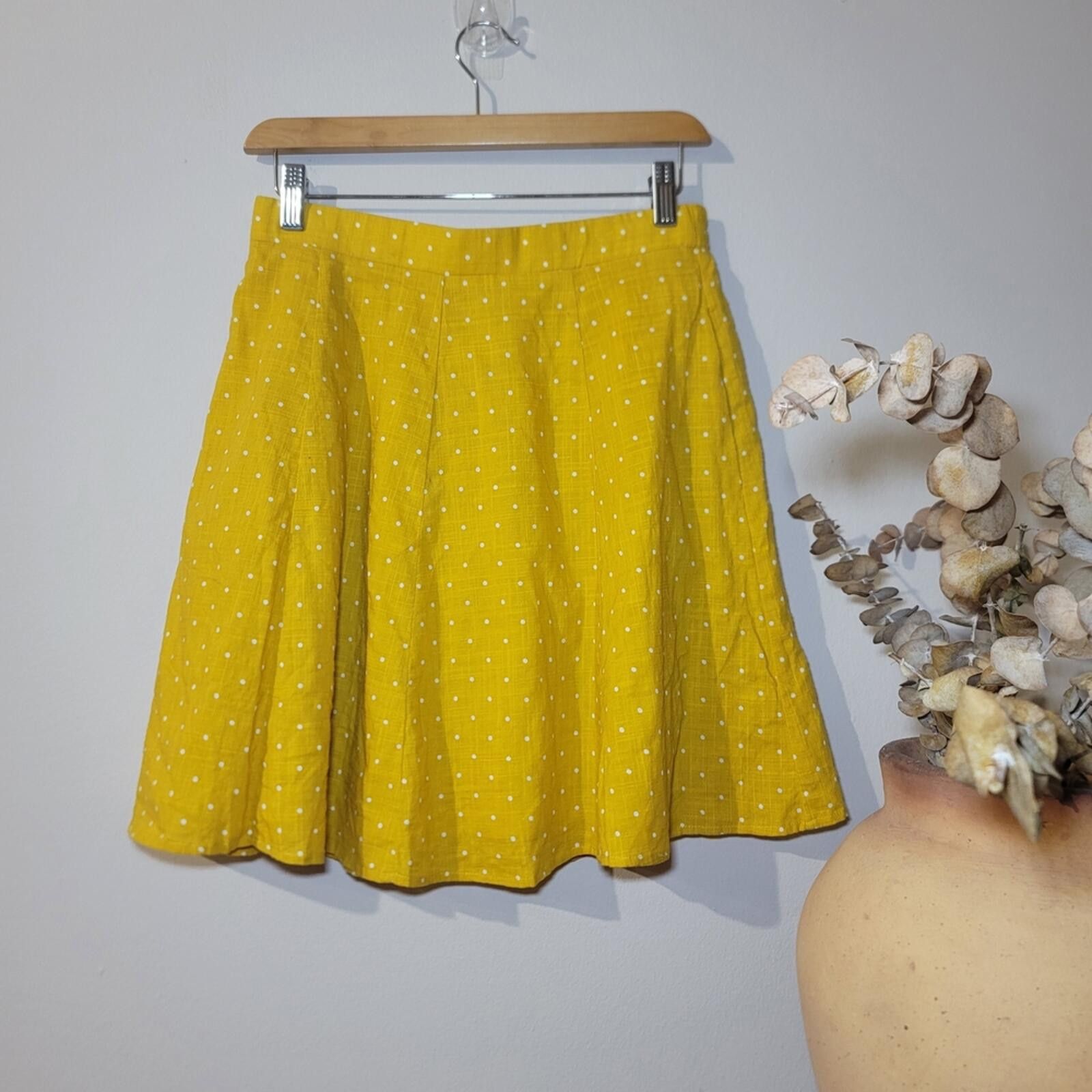 Other Tulip B Polka Dot Mini Skater Skirt Cotton Sz L Grandmacore Size 36" / US 14 / IT 50 - 1 Thumbnail