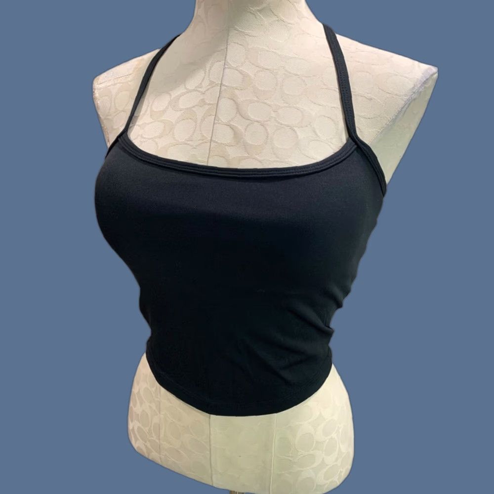 Vintage Small Long Line Black Built in Bra Light Support Camisole Camisole Women S Black Tank S Regular Light Support Built in Bra Long Line Camisole Size ONE SIZE - 1 Thumbnail