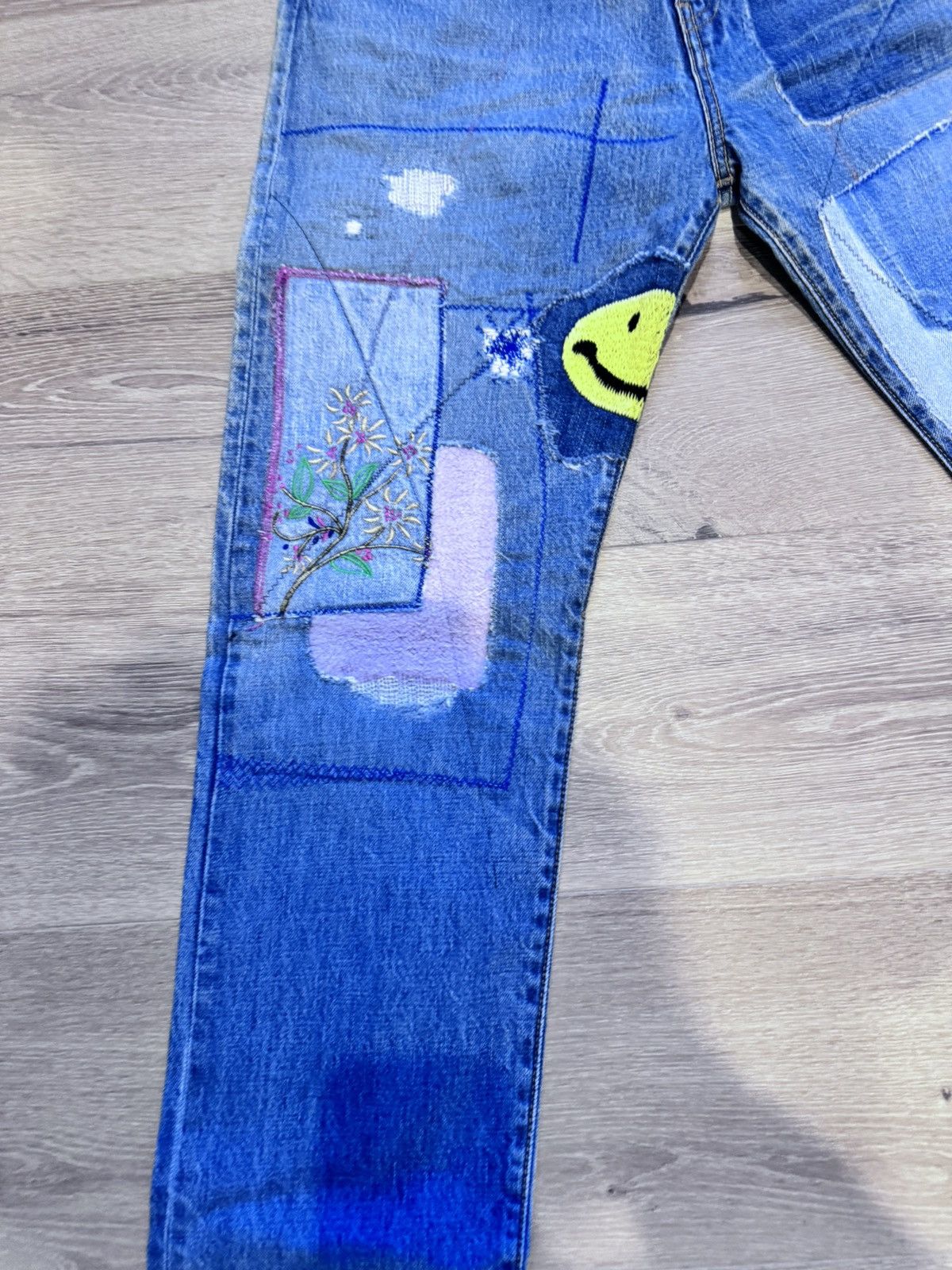 Kapital KAPITAL OKABILLY PATCHWORK DENIM Size US 34 / EU 50 - 4 Thumbnail