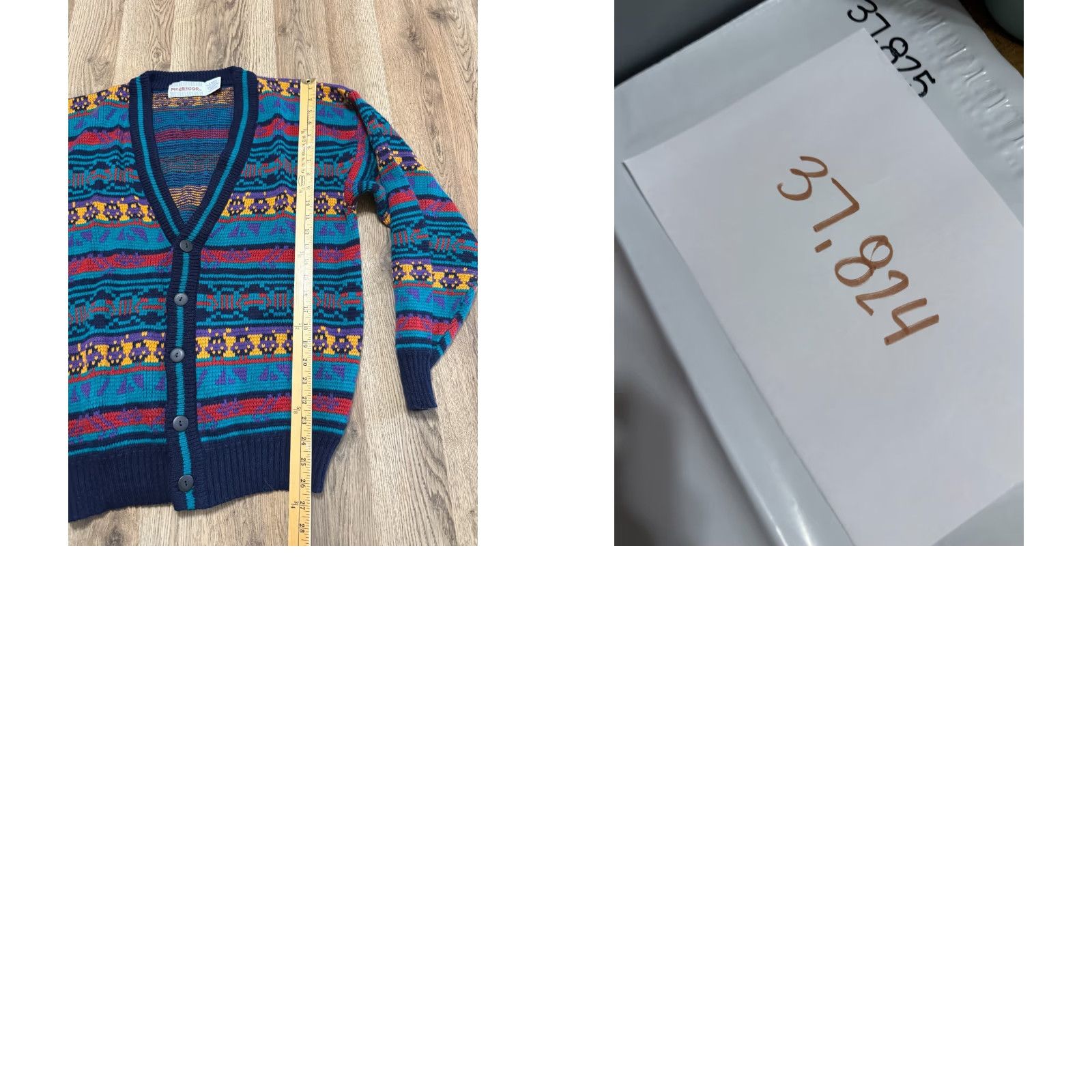 McGregor McGregor Sweater Mens Size Large Blue Purple Black Yellow Button Up Cardigan Knit MENS Cardigan Regular Fit Casual Season Fall Spring Summer Size US L / EU 52-54 / 3 - 8 Thumbnail