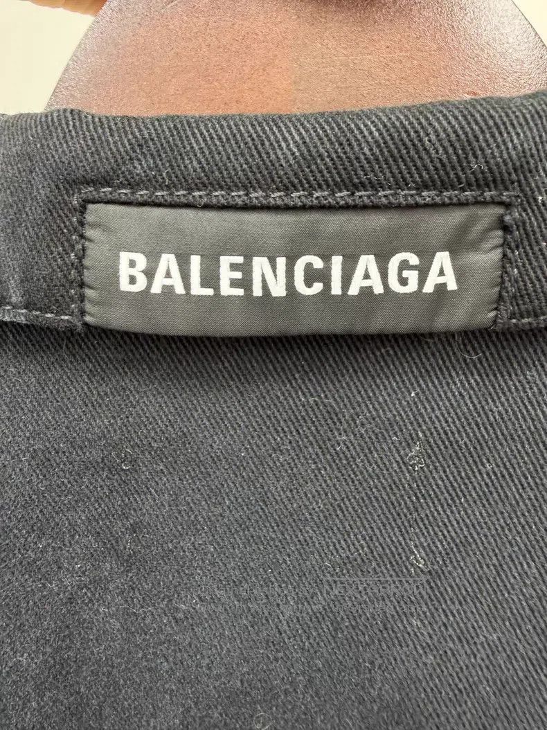 Balenciaga Balenciaga Black Washed Denim Jacket Size US M / EU 48-50 / 2 - 5 Thumbnail