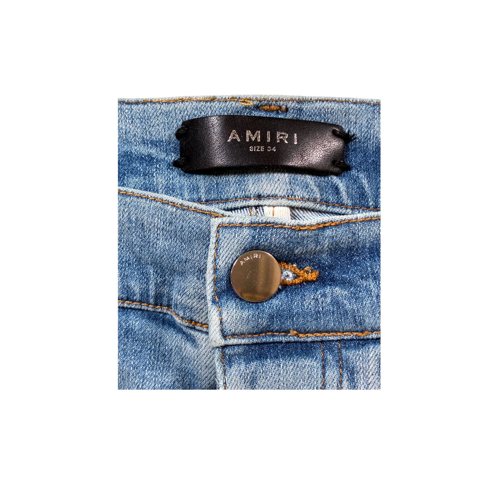 Amiri Amiri MX1 Map Patch Light Wash Jeans Size US 34 / EU 50 - 4 Thumbnail
