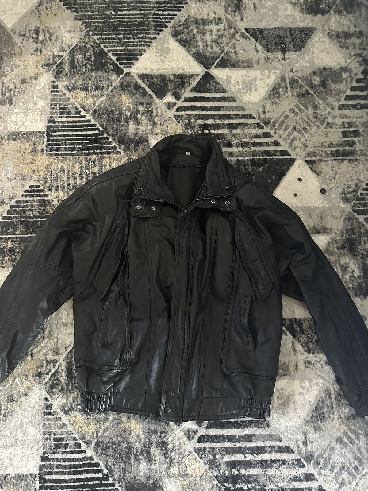 Vintage Korean leather jacket