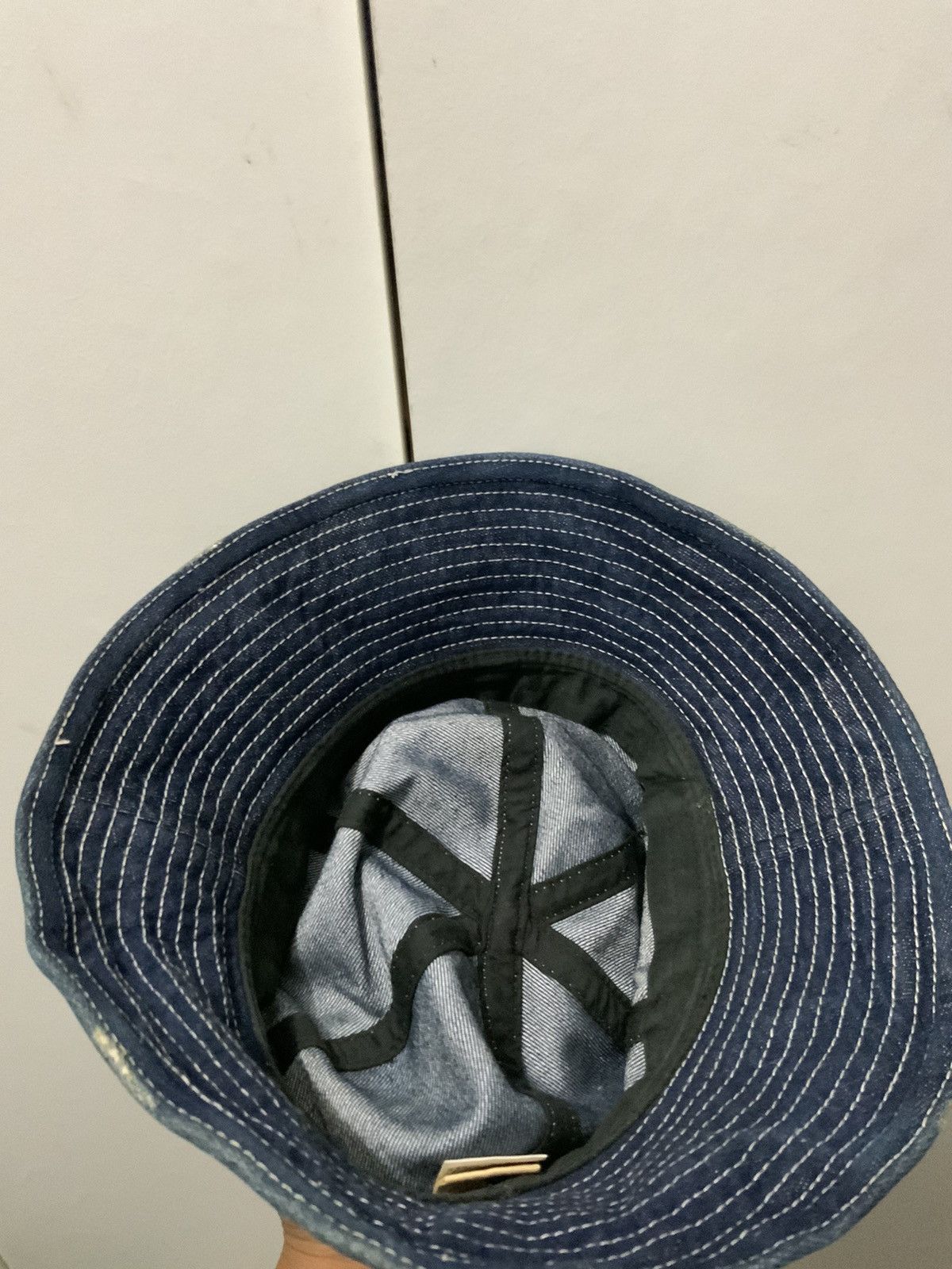 Vintage Line-N Knitwear Carillon Denime Bucket Hat Size ONE SIZE - 10 Thumbnail