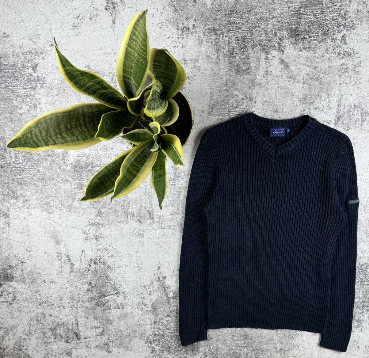 Kangol Vintage Kangol 90S Distressed Faded Thrashed Y2K Striped Knit Sweater Pullover Size US M / EU 48-50 / 2 - 1 Thumbnail