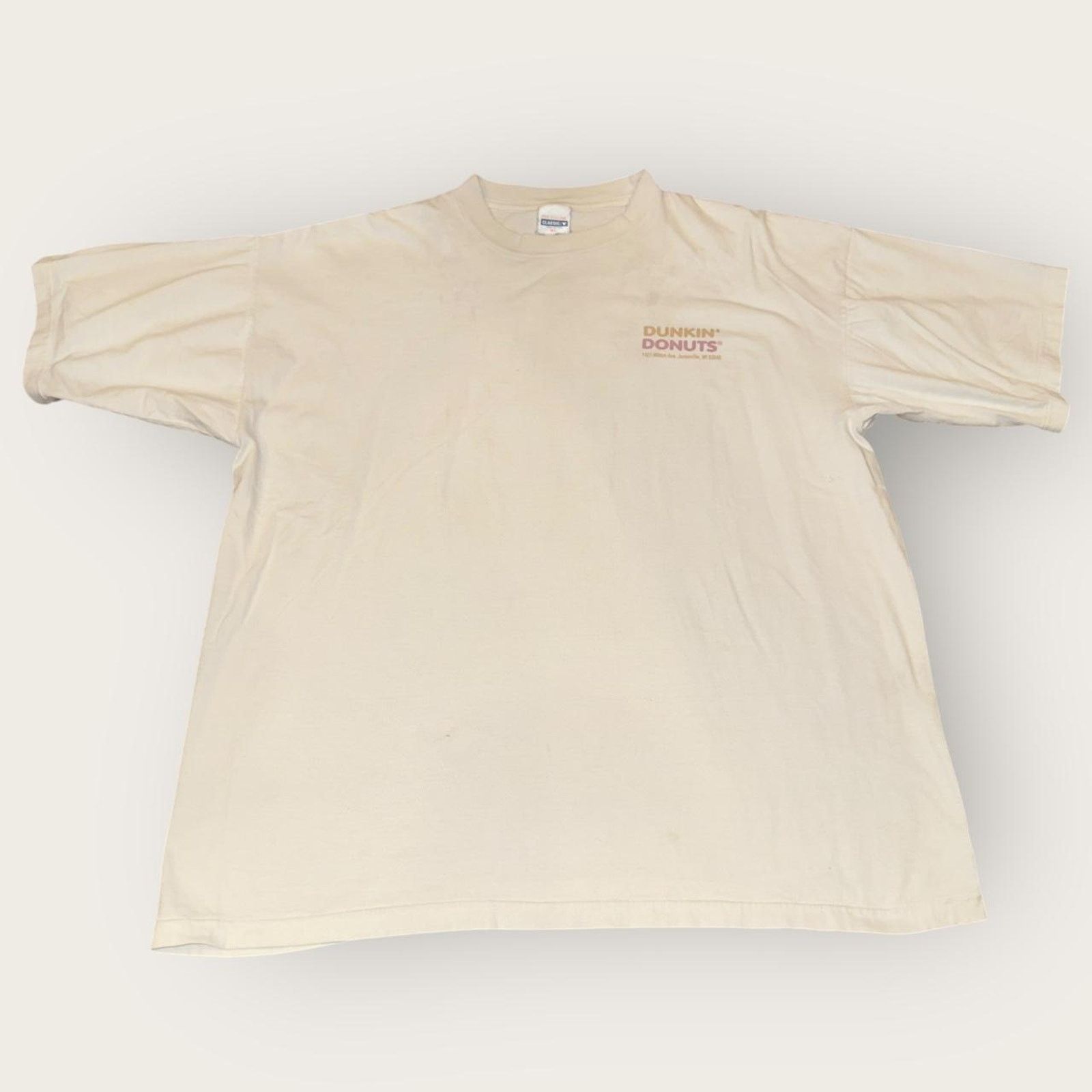 Hanes Vintage Single Stitch Dunkin Doughnuts Wisconsin Tee Size US XL / EU 56 / 4 - 2 Thumbnail
