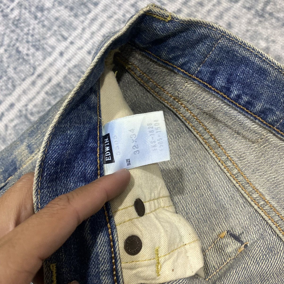 Edwin × Vintage Selvedge☠️ Edwin 505x Mudwash Jeans Dirty 90s 80s Distressed Size US 32 / EU 48 - 8 Thumbnail