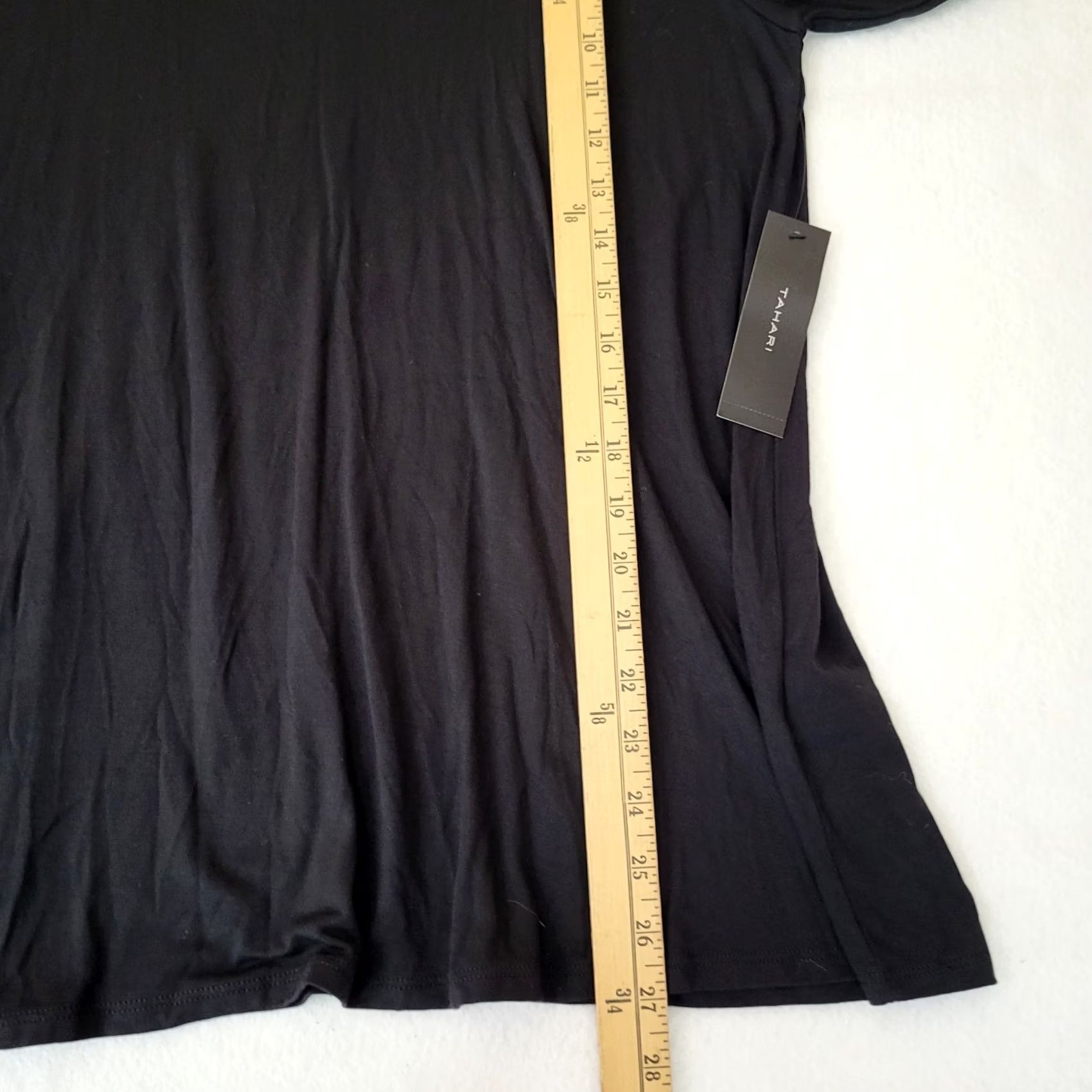 Vintage TAHARI Top V-neck Black Ladies Knit Long Sleeve Size S Shirt Regular All Seasons Womens Size S / US 4 / IT 40 - 8 Thumbnail