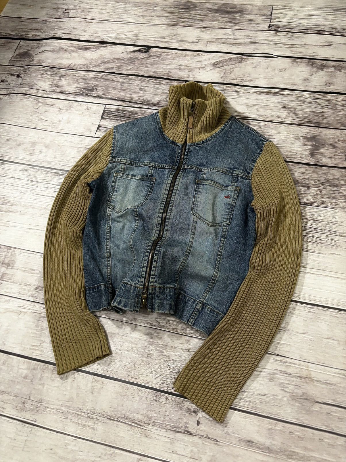 Hysteric Glamour × If Six Was Nine VTG Streetwear Yohji Yamamoto Style Denim Sweater Jacket 90s Size US S / EU 44-46 / 1 - 3 Thumbnail