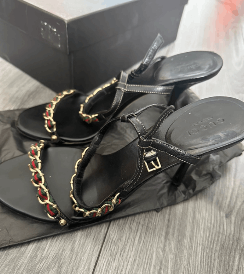 Gucci × Tom Ford × Vintage Gucci Shoes Heels Sandals Tom Ford Leather Vintage Size US 6.5 / IT 36.5 - 2 Thumbnail