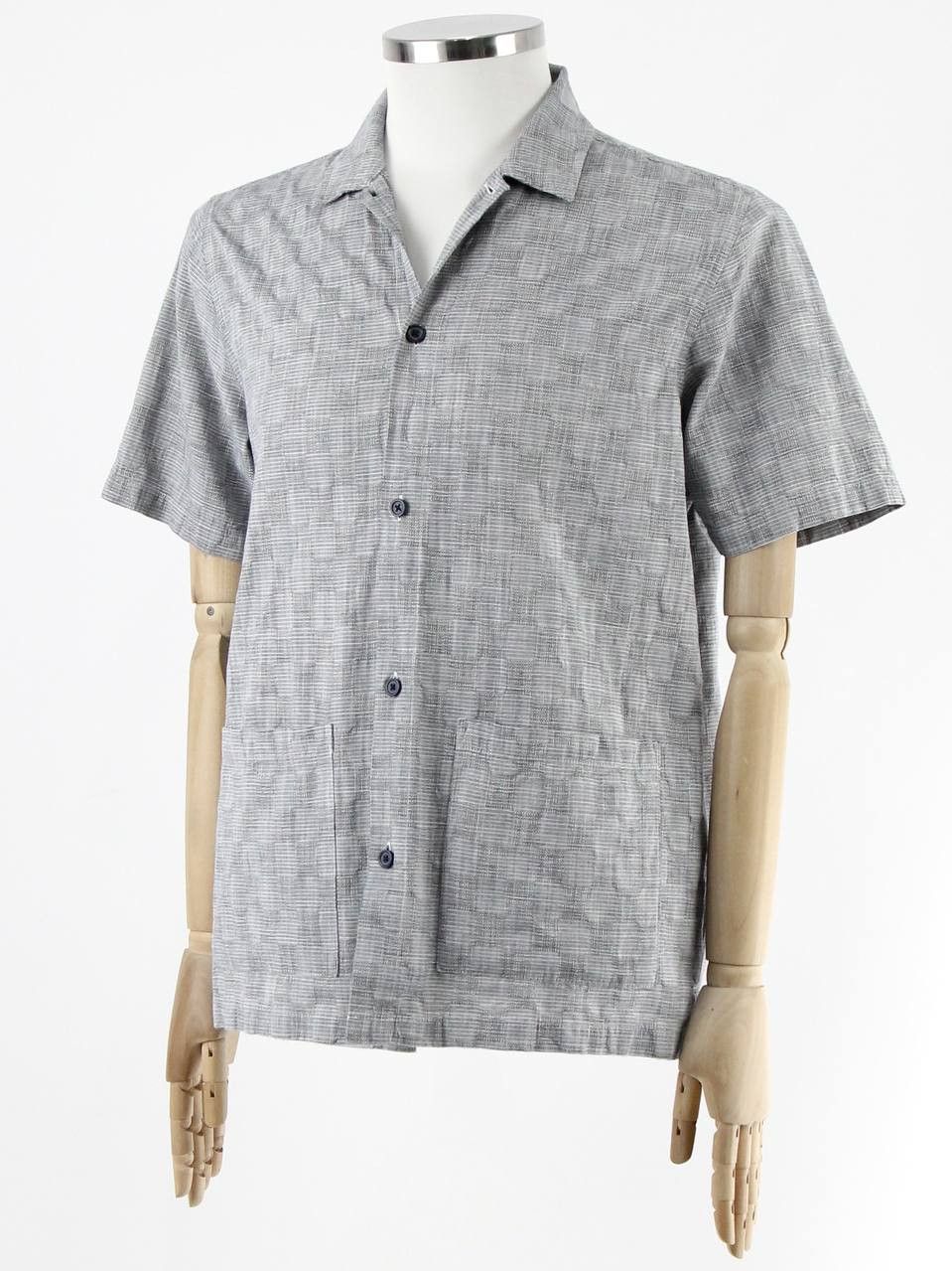 Folk FOLK Checkered shirt with pockets and short sleeves Size US M / EU 48-50 / 2 - 2 Thumbnail