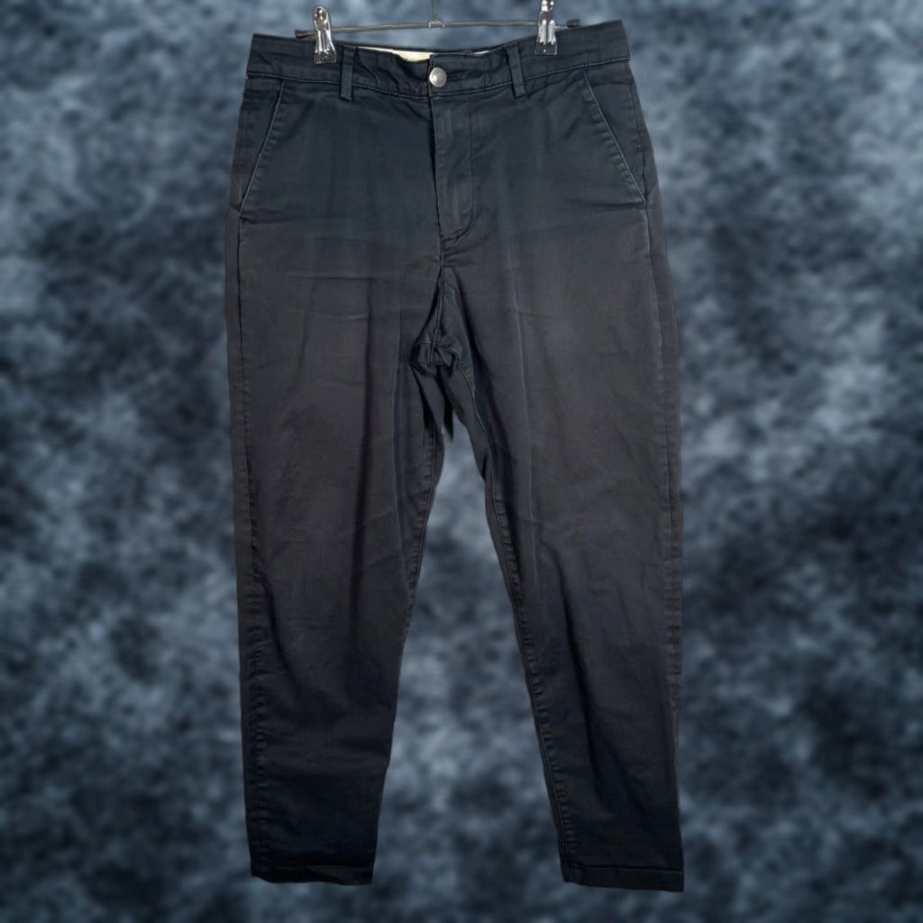 Selected Homme Selected Homme Mens Pants Adult 30 Black Slim Tapered Cotton Chino Casual Mens Size US 30 / EU 46 - 1 Thumbnail