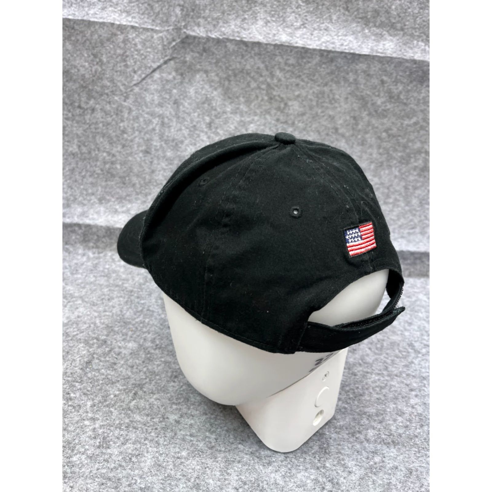 Vintage Outdoor Cap Hat Cap Strap Back One Size Adult Black 100% Cotton Golf Logo Outdoors Golf Course Men Size ONE SIZE - 5 Thumbnail