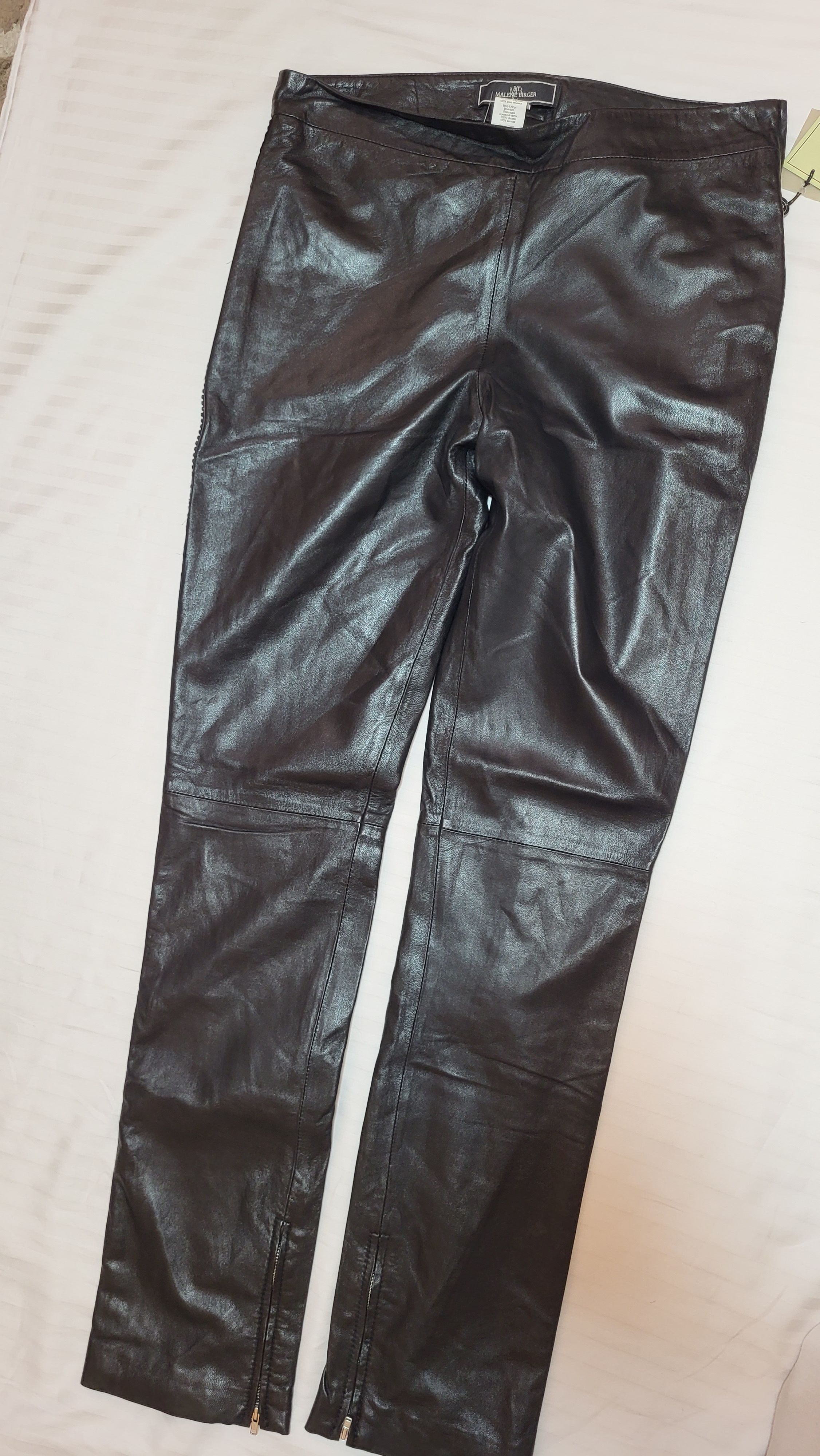 By Malene Birger 100% lamb leather pants BY Malene Birger q29950019 Zula r.42 Size 32" / US 10 / IT 46 - 6 Thumbnail