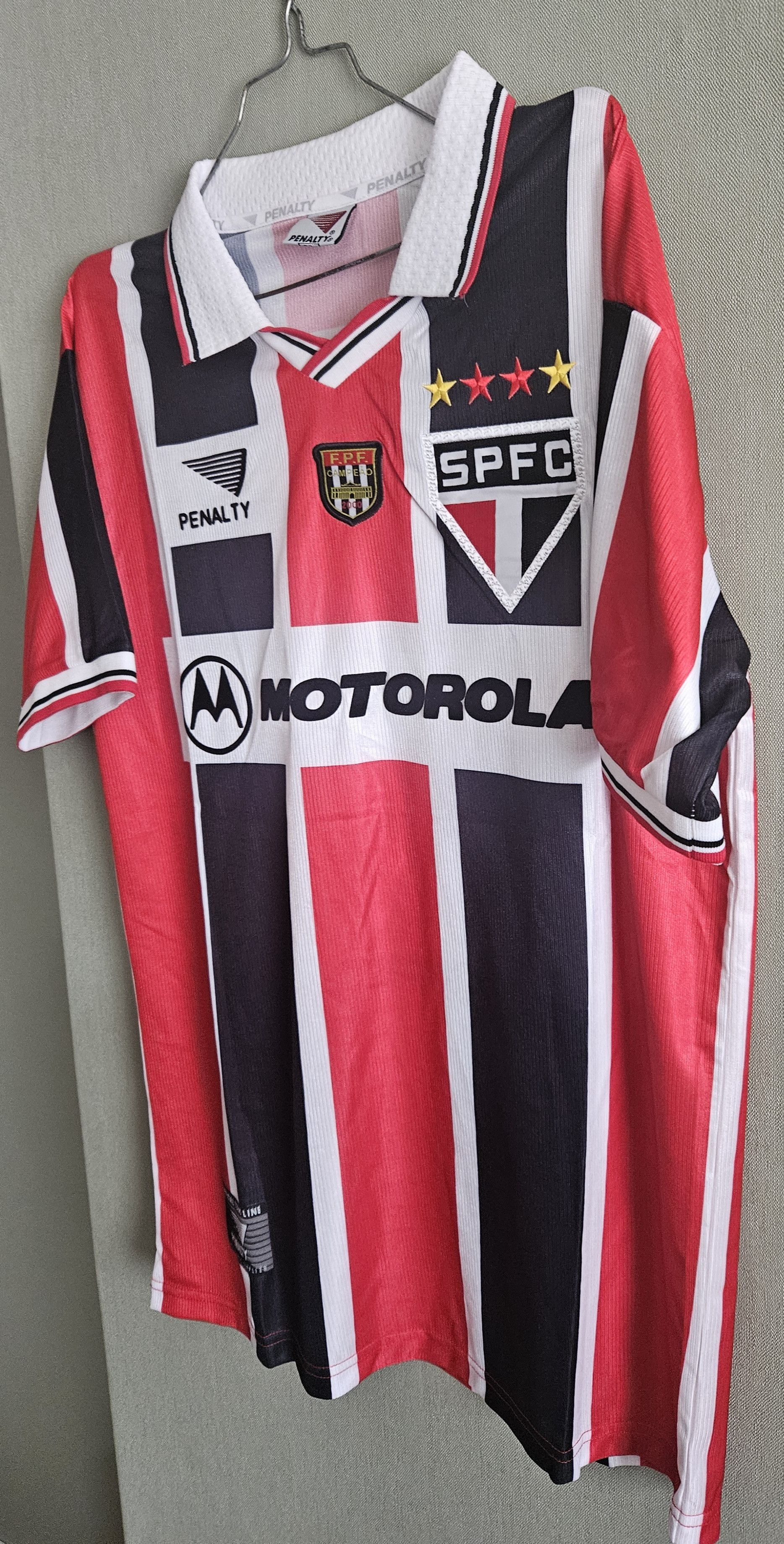 Other Raí 10 São Paulo 2000 Vintage Soccer Jersey Trikot Size US L / EU 52-54 / 3 - 6 Thumbnail