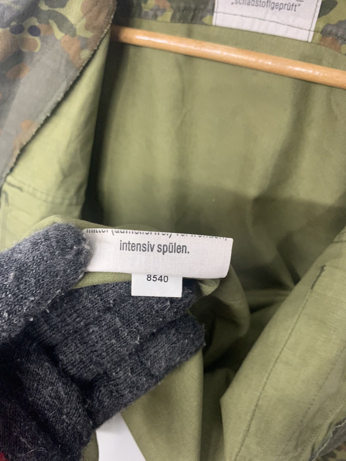 Vintage Rare Vintage 80's Germany Military Jacket Zipper Down Size US L / EU 52-54 / 3 - 10 Thumbnail
