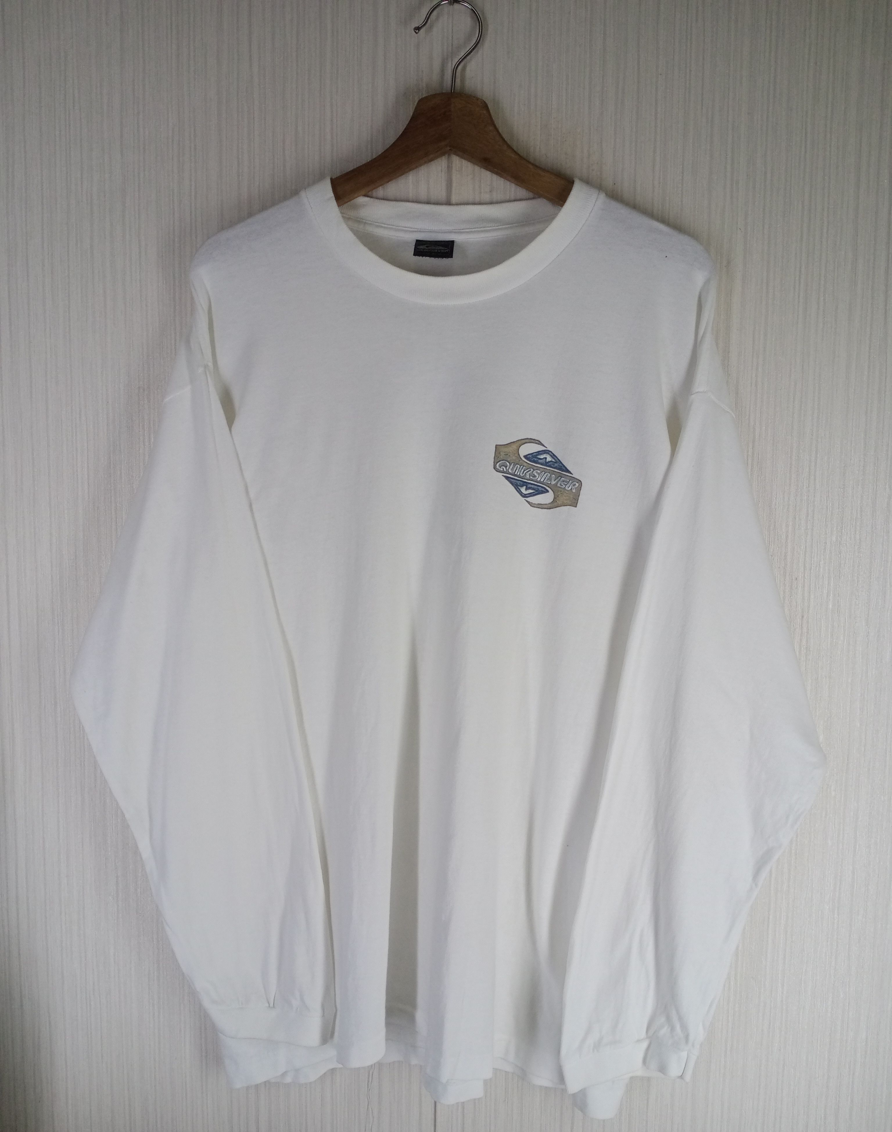Quiksilver Rare Vintage 90s Quicksilver Big Logo Long Sleeve Tshirt Size US L / EU 52-54 / 3 - 3 Thumbnail