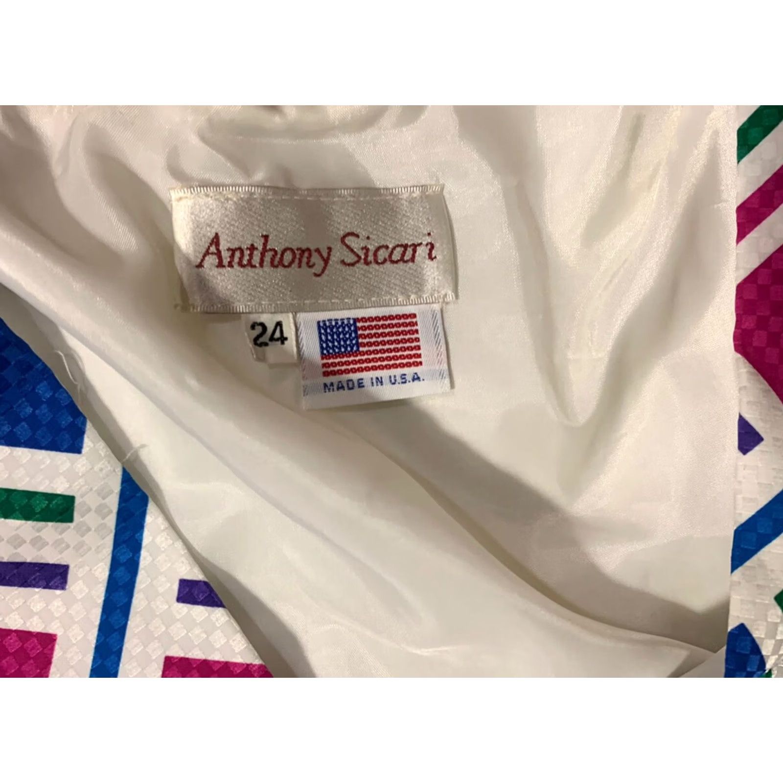 Vintage Anthoney Sicari Womens Sweater Extra Large XL Made USA Size 4XL / US 24-26 - 2 Thumbnail