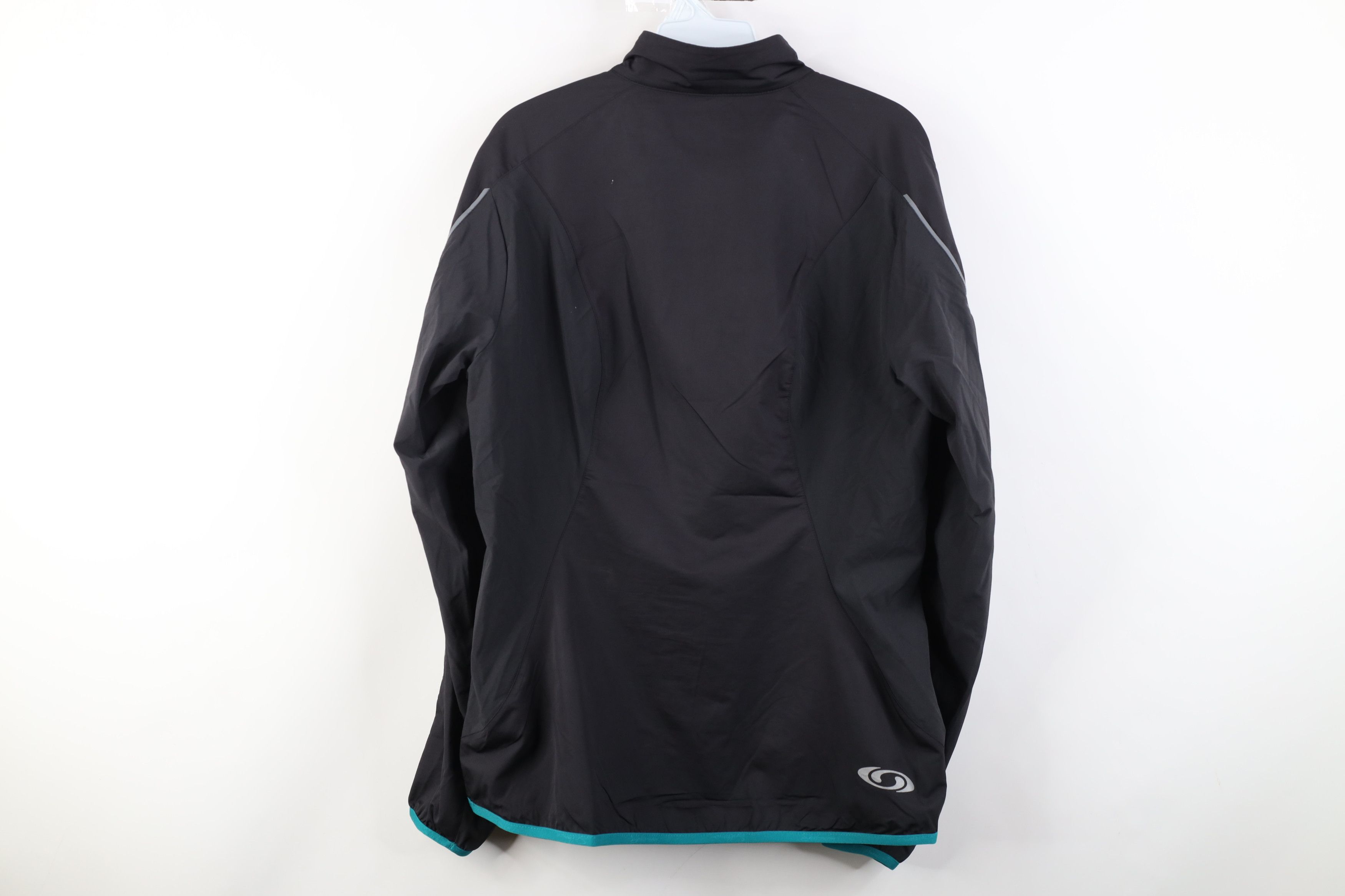 Salomon Salomon ClimaWind Full Zip Running Hiking Jacket Black Size L / US 10 / IT 46 - 16 Thumbnail