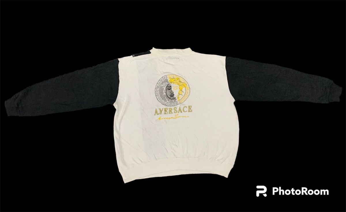 Y2K A.VERSACE SWEATSHIRT BIG LOGO ON BACK
