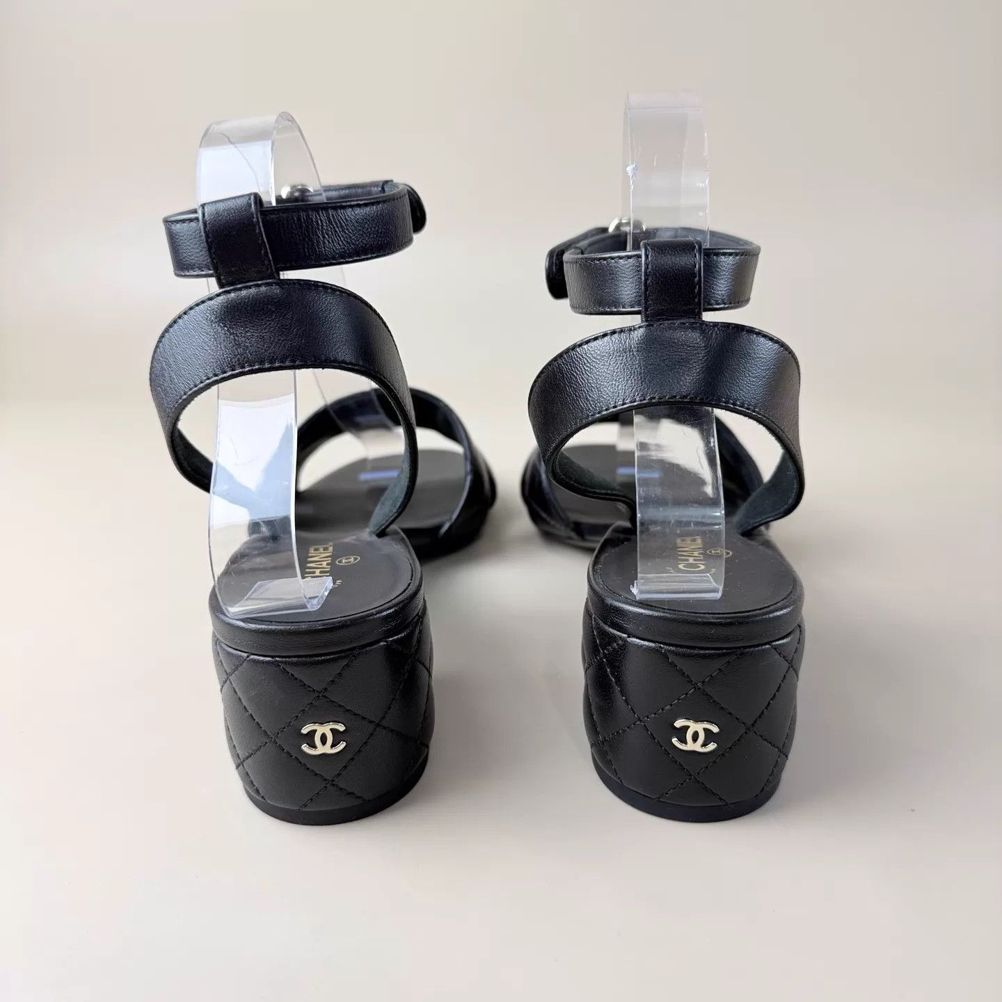 Chanel CHANEL 25SS Quilted Double C Strappy Sandals 39 New Size US 8.5 / IT 38.5 - 3 Thumbnail