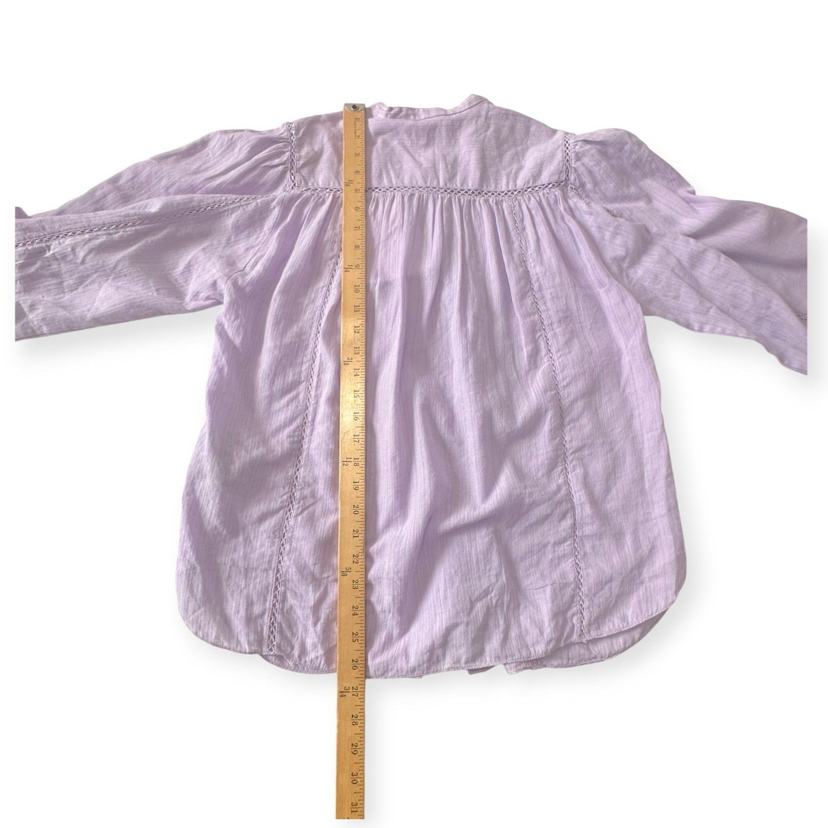 Isabel Marant Etoile Isabel Marant Etoile Leonard Pleated Long Sleeve Blouse, Si Size XS / US 0-2 / IT 36-38 - 11 Thumbnail